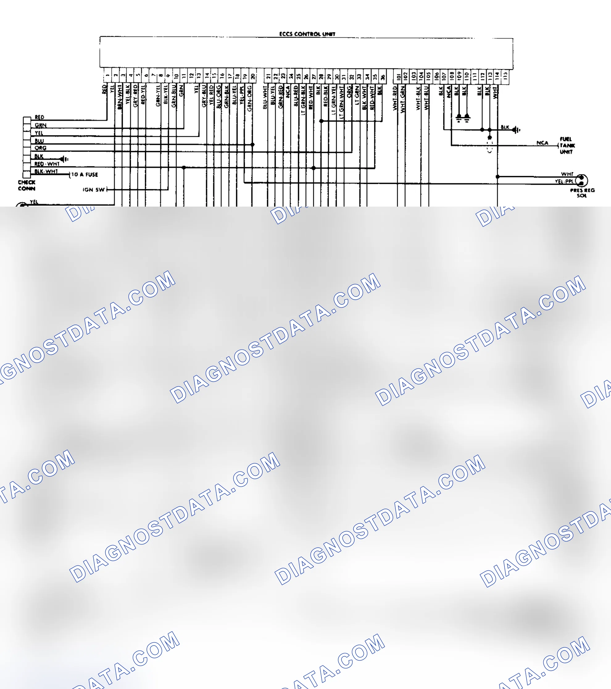 Scheme 189: Stanza Wagon ECCS Wiring Diagram