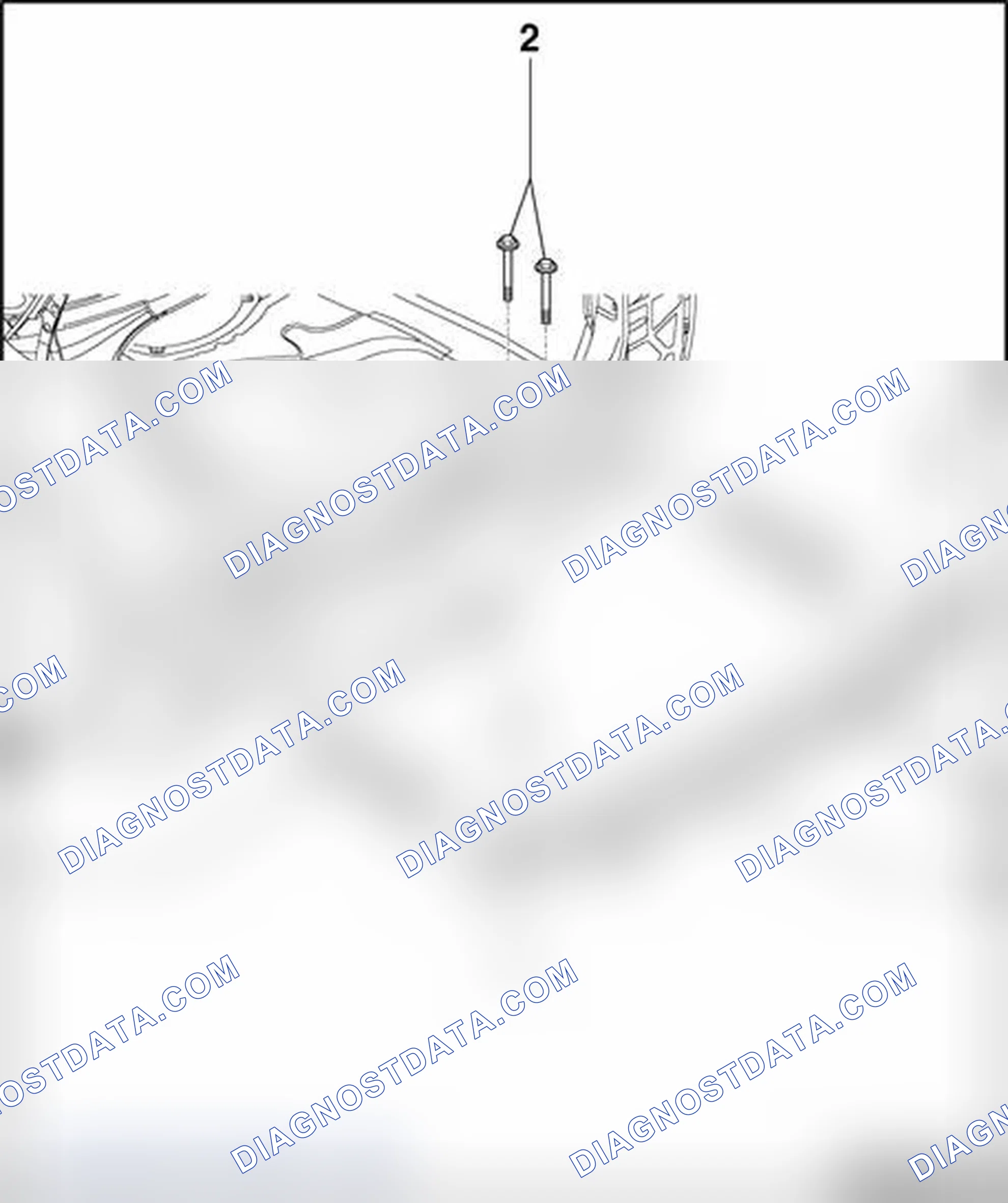 Scheme 173: Crossmember for bumper, removing and installing