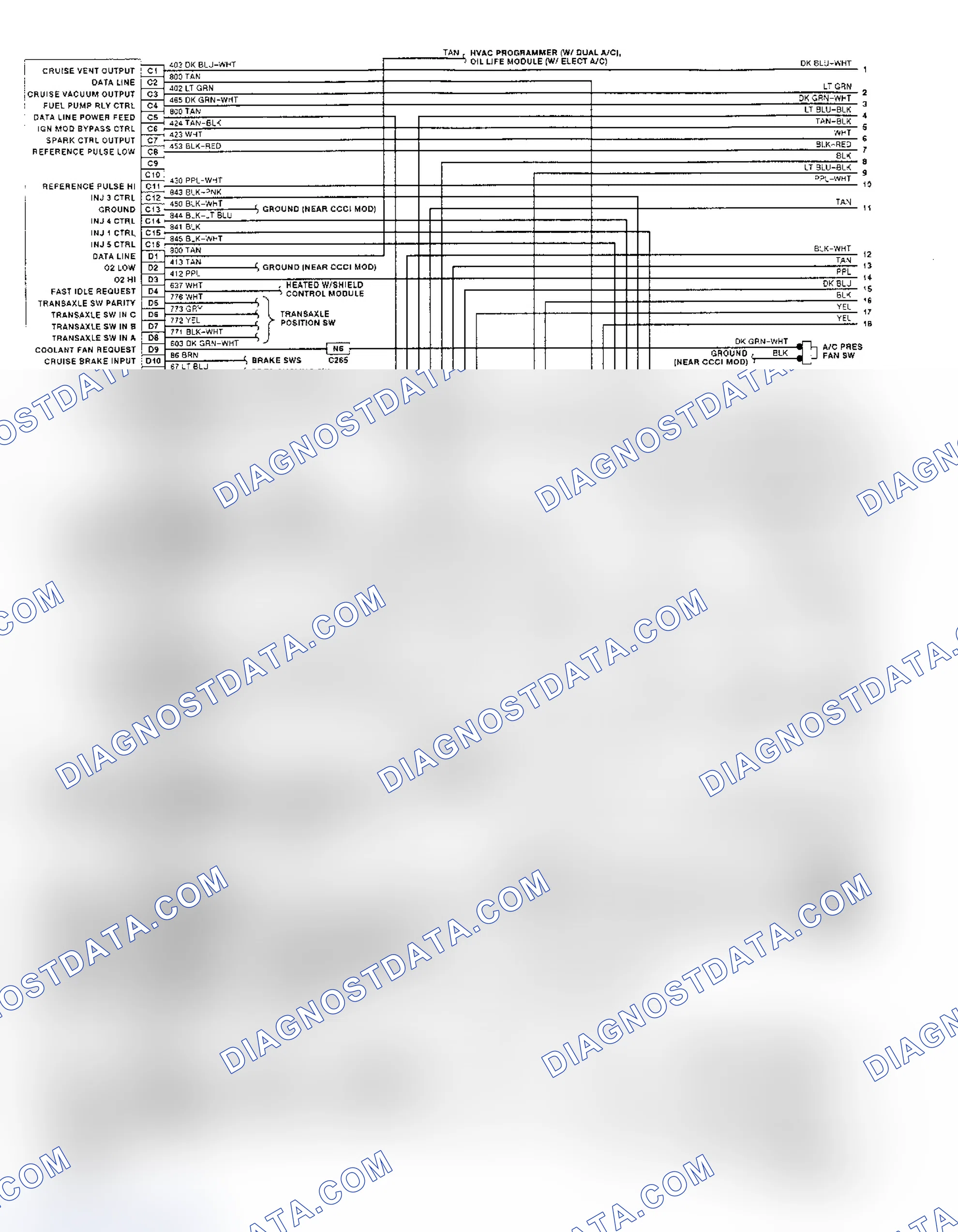 Scheme 26: 3.8L (VIN L) PCM Wiring Diagram (LeSabre - 1 Of 2)