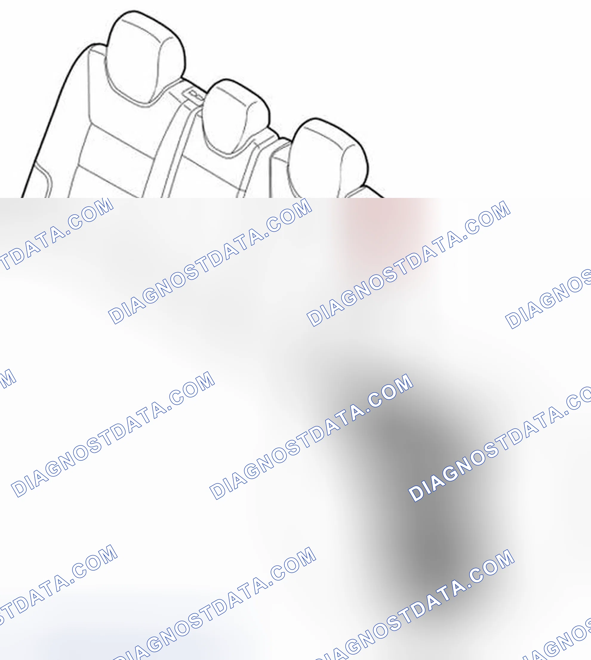 Scheme 147: Removing lock for 1/3-split folding rear backrest