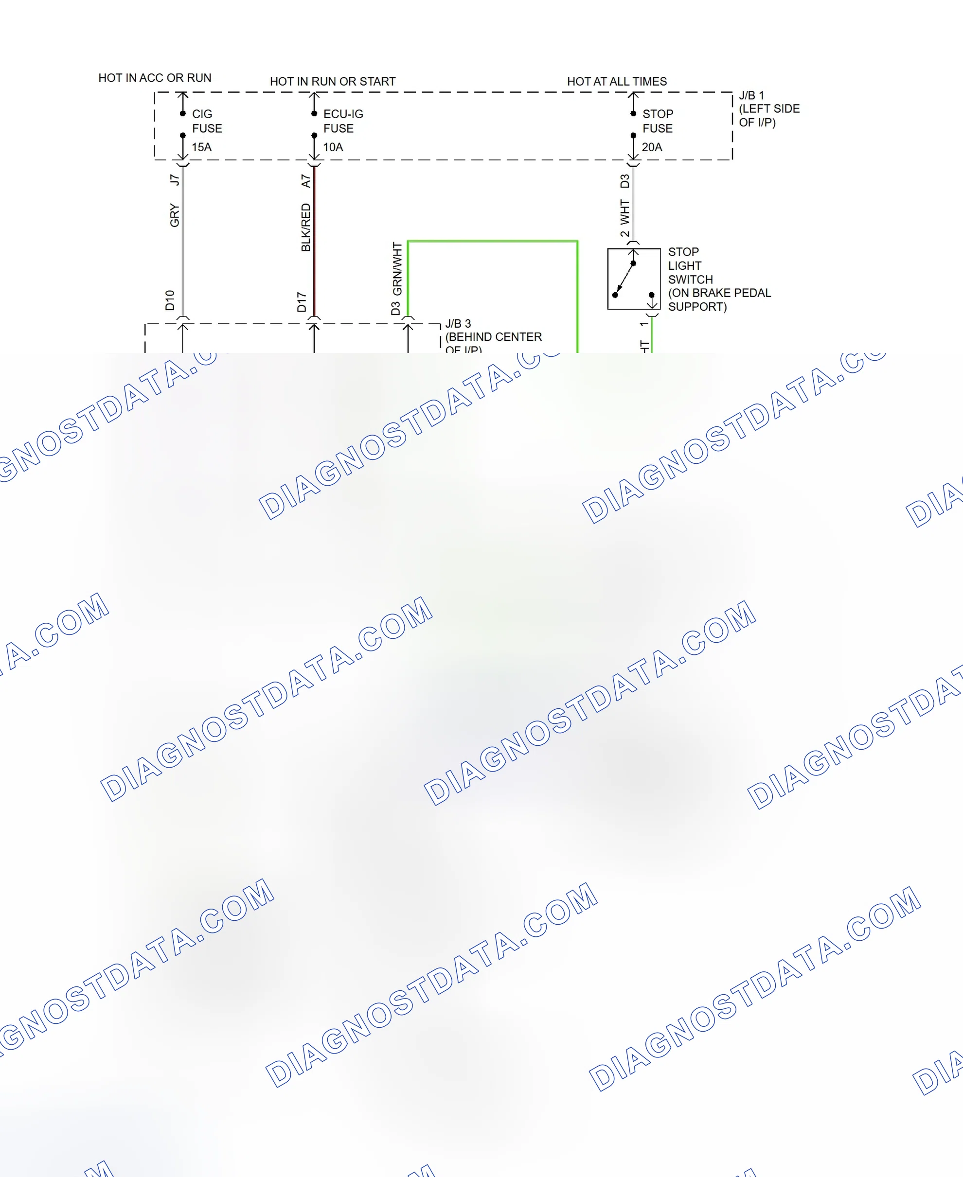 Scheme 3: Shift Interlock System Wiring Diagram (GS300)
