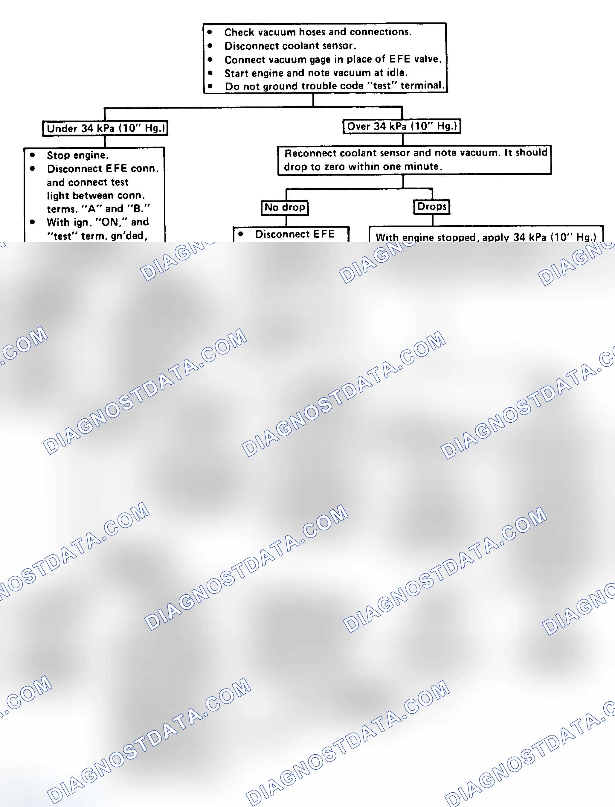 Scheme 94: EFE (Vacuum Servo) Check Flow Chart