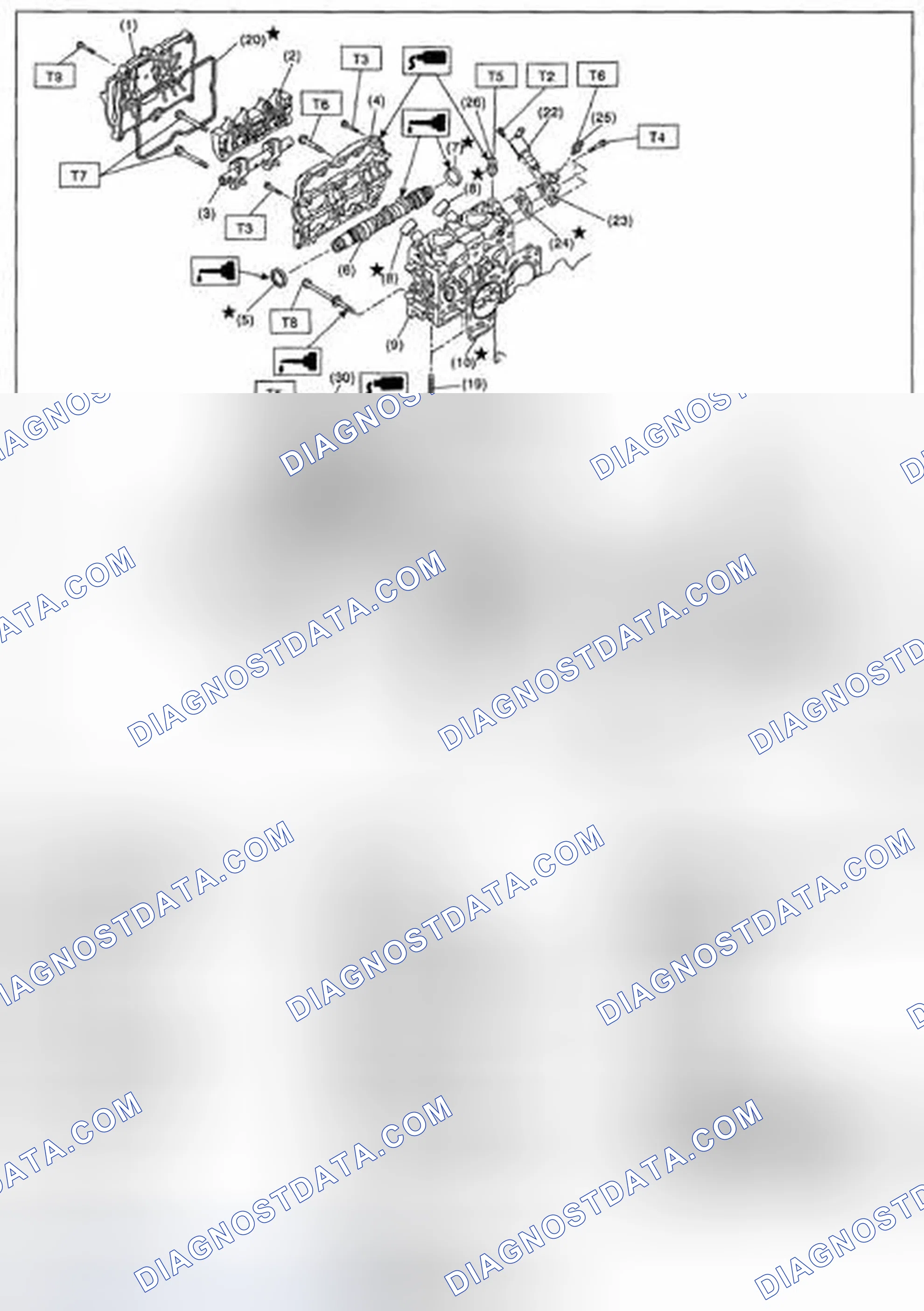 Scheme 3: CYLINDER HEAD AND CAMSHAFT
