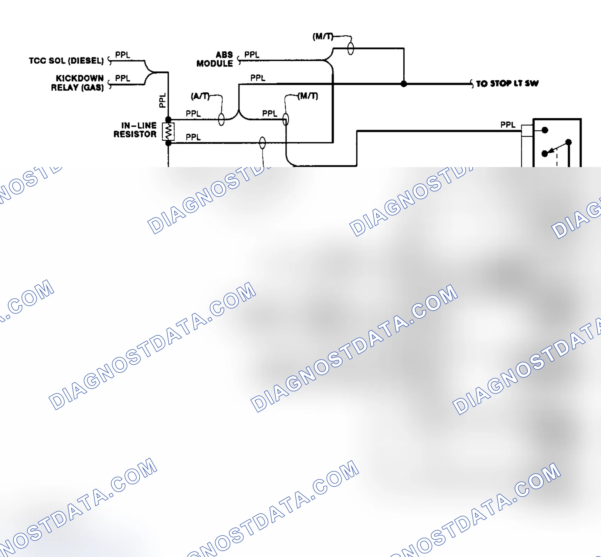 Scheme 4: Transfer Case Circuit (1990)