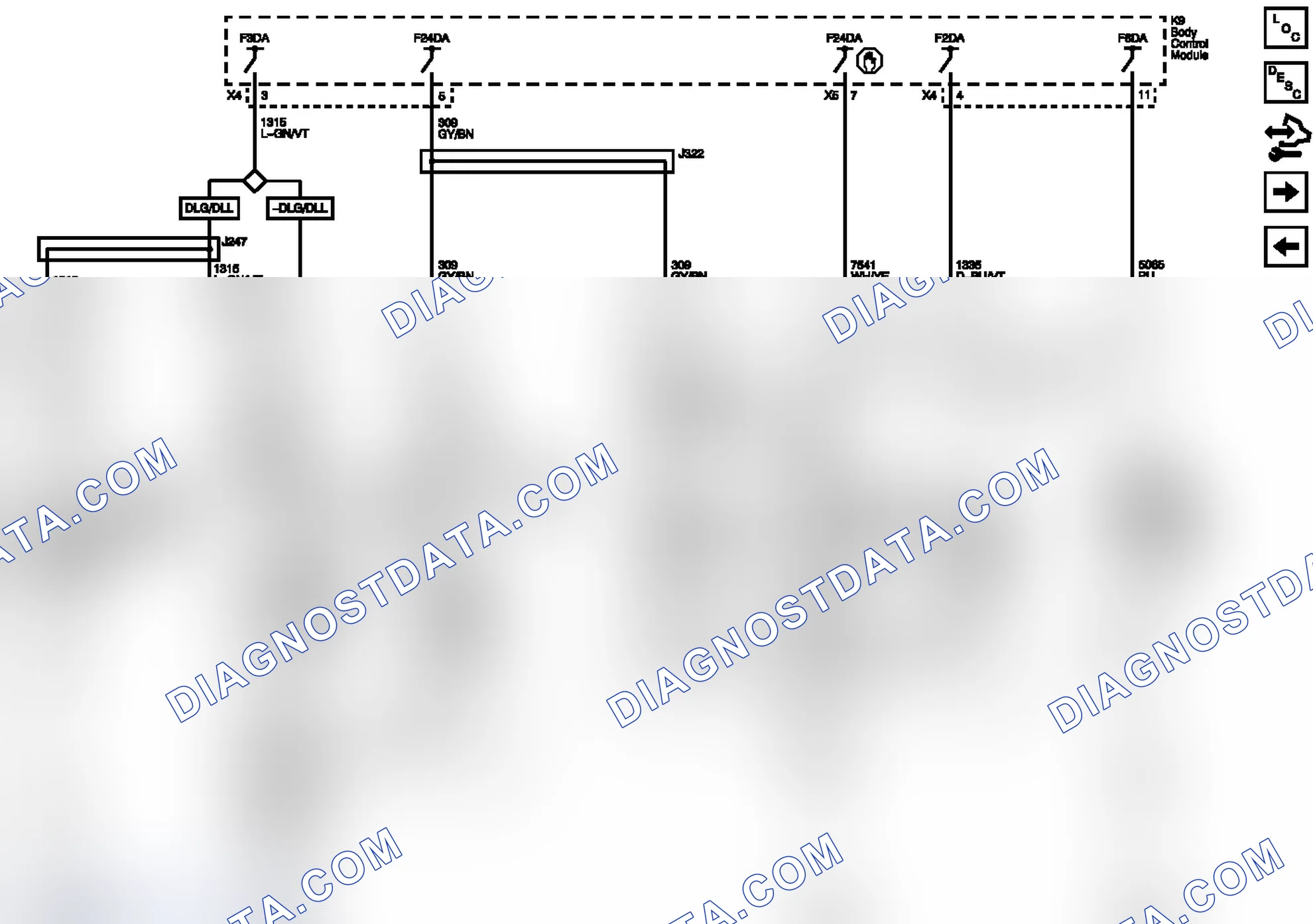 Scheme 37: Center High Mounted Stop Lamp, Marker, Park, Stop, Tail Lamps - Right