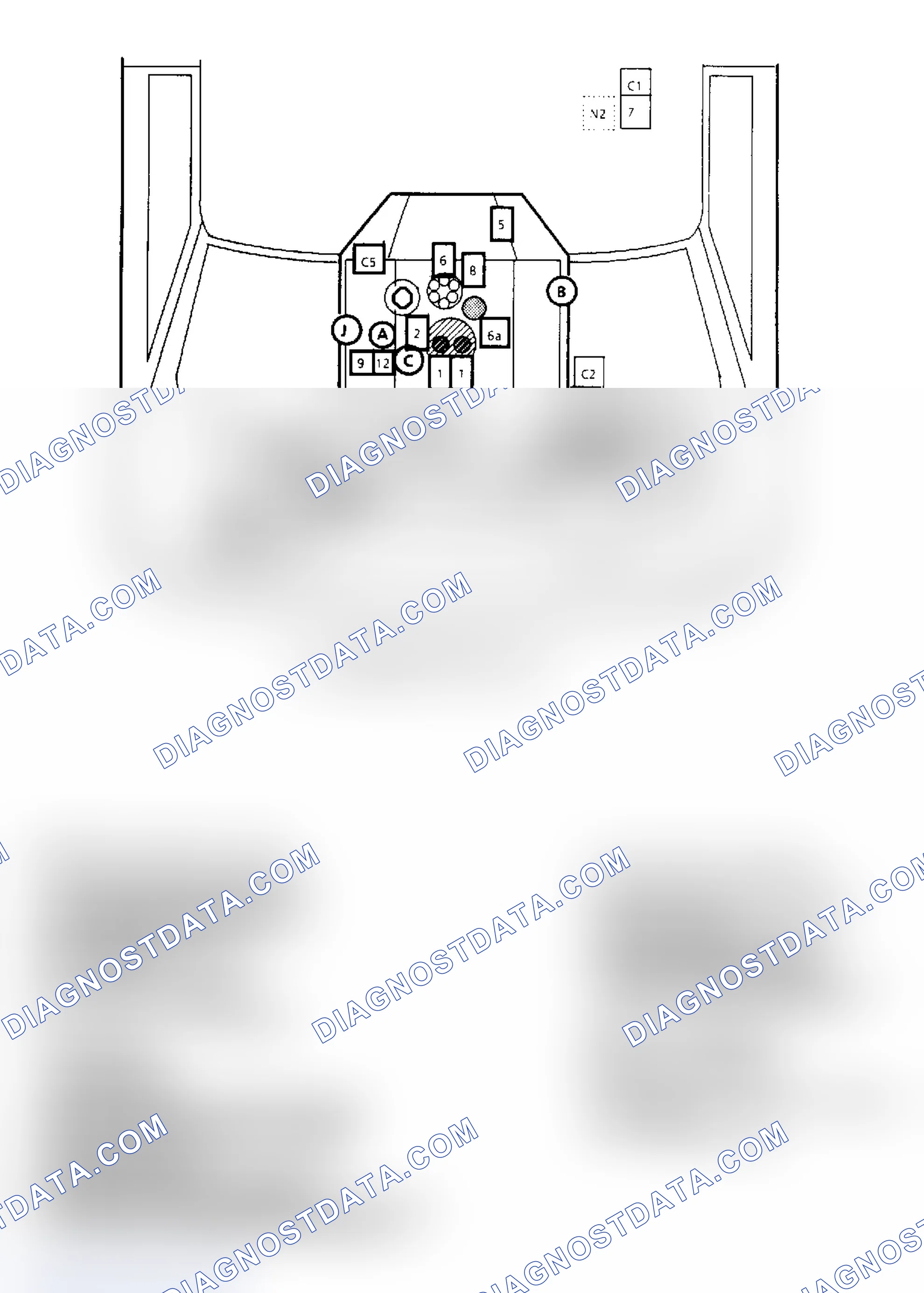 Scheme 144: Component Locations for "G" Series 5.0L & 5.7L