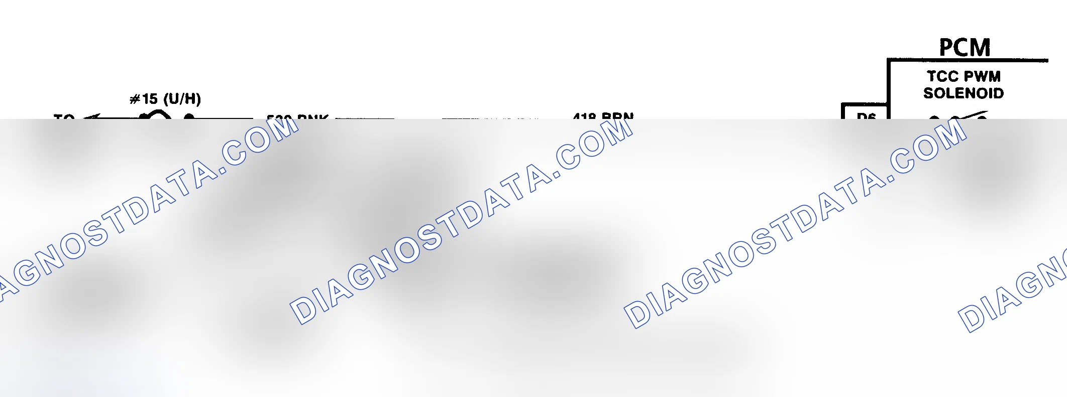 Scheme 155: Code 83 Schematic (5.7L W/ A/T) TCC PWM Solenoid