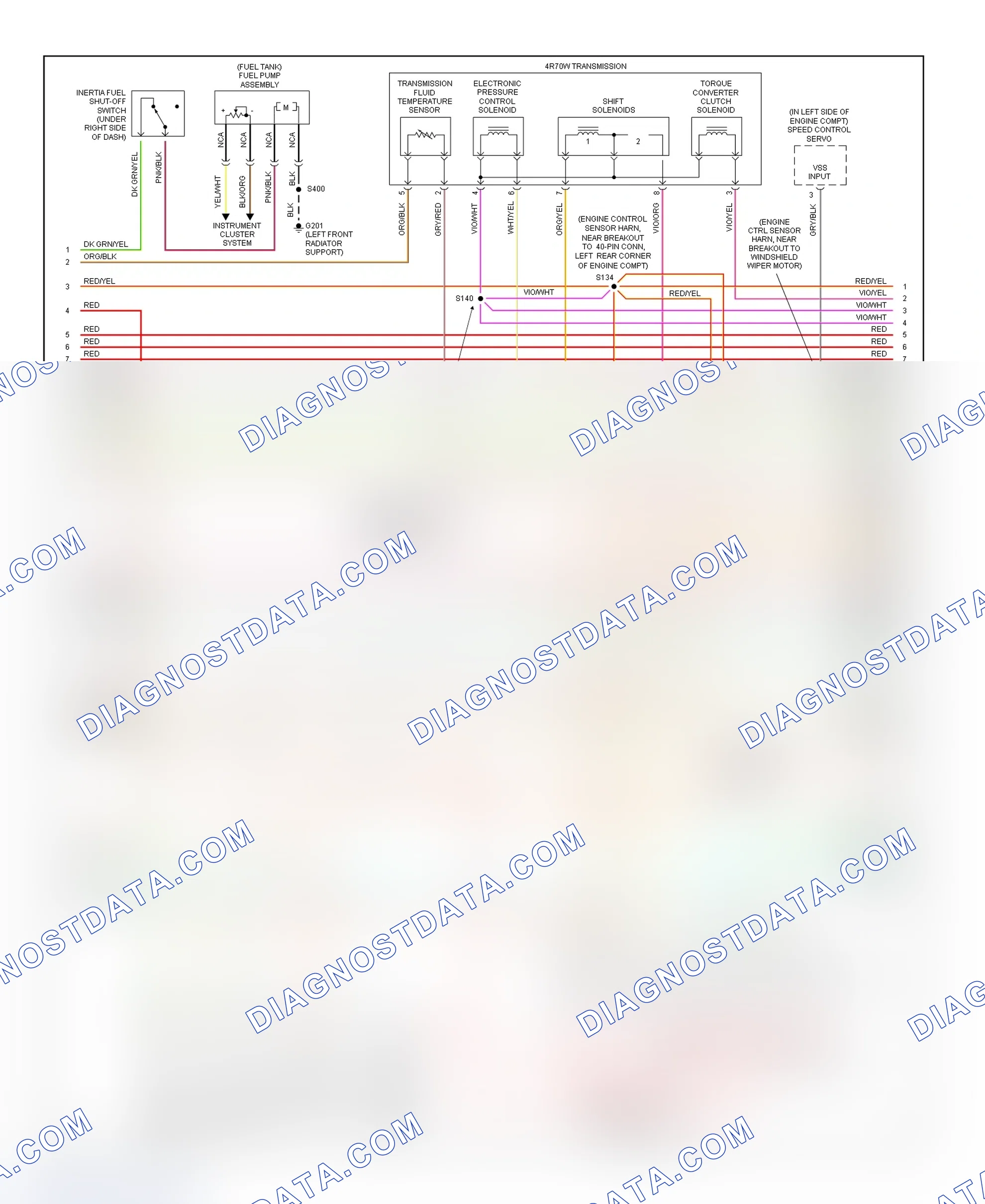 Scheme 82: PCM Wiring Diagram (Expedition - 4.6L W/4R70W Transmission - 3 Of 4)