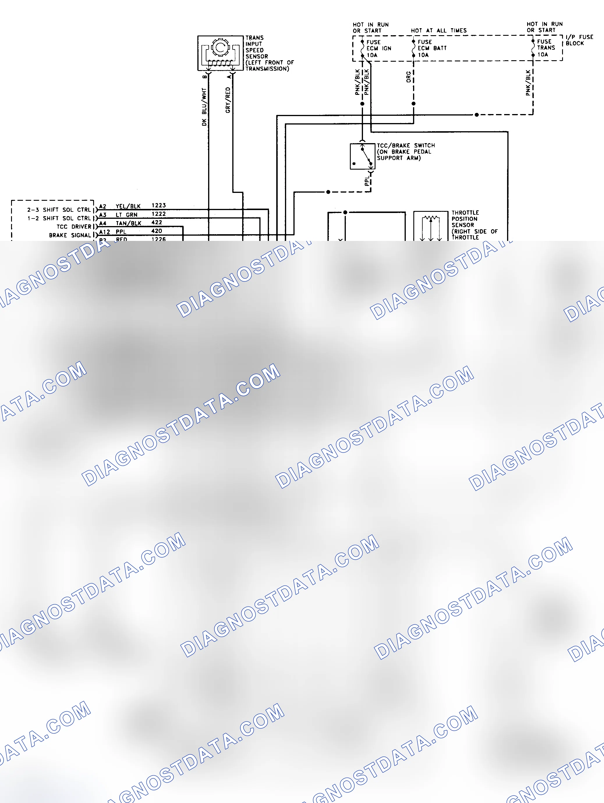Scheme 188: 4L80-E Wiring Diagram (1993 "G" Series - Gasoline)