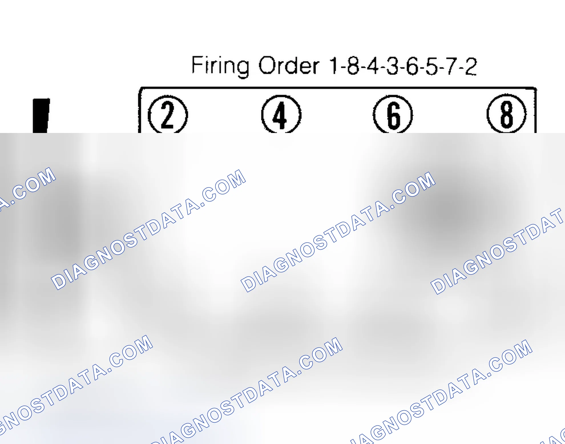 Scheme 6: Firing Order & Timing Marks (5.0L, 5.7L & 7.4L)