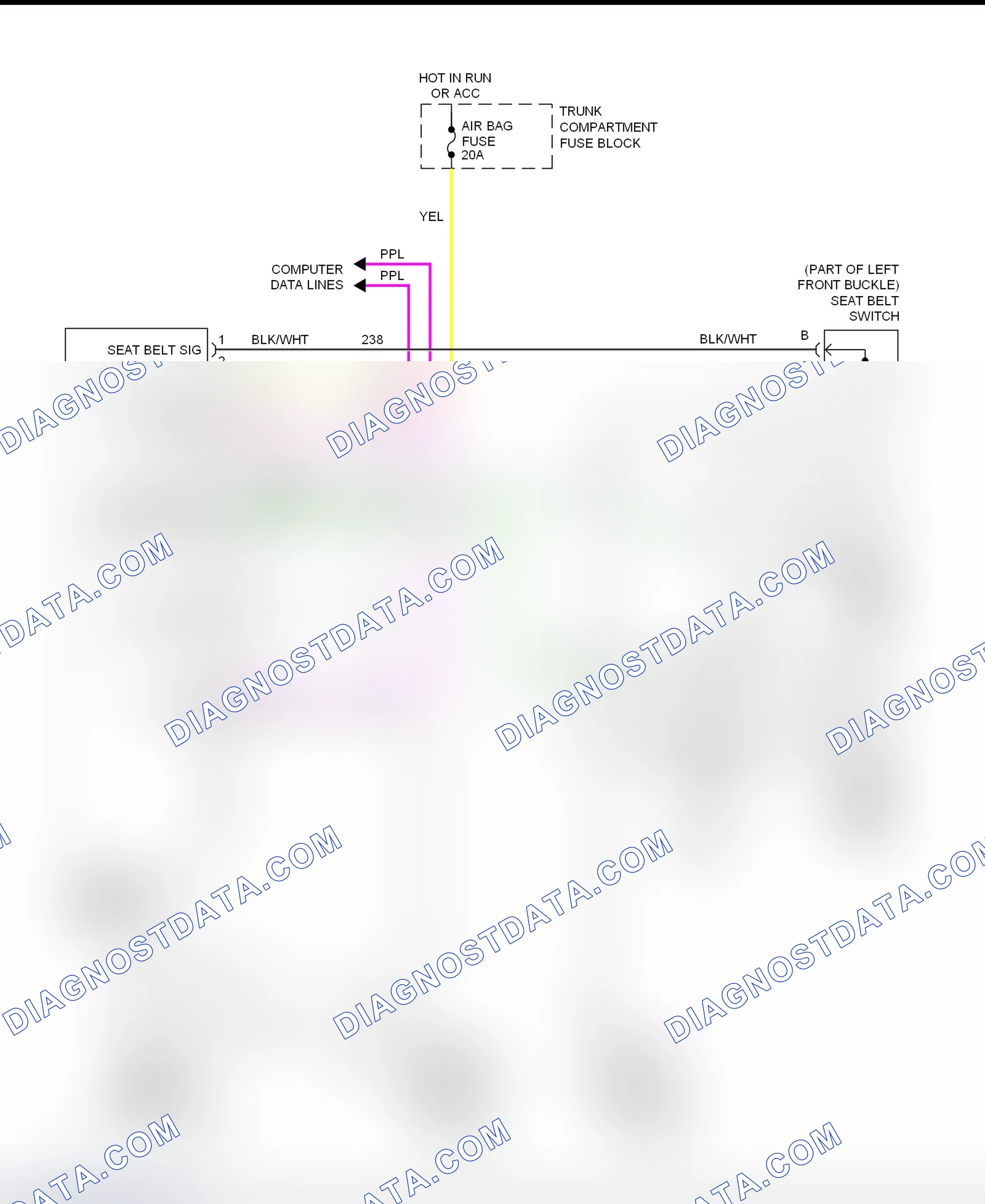 Scheme 62: SIR System Wiring Diagram (Eldorado, & Seville)