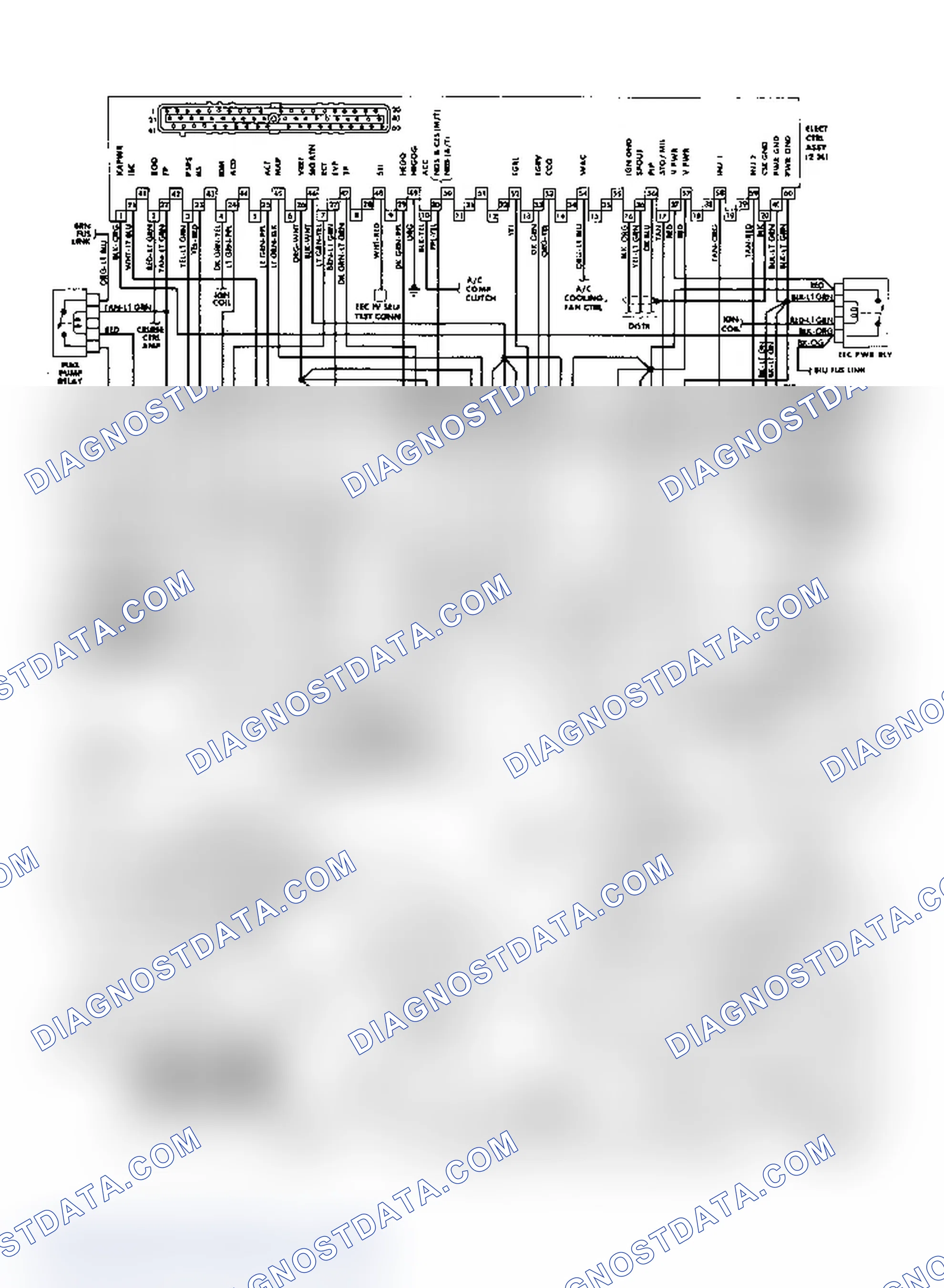 Scheme 66: 2.3L OHC MPFI EEC-IV Wiring Diagram (Mustang)