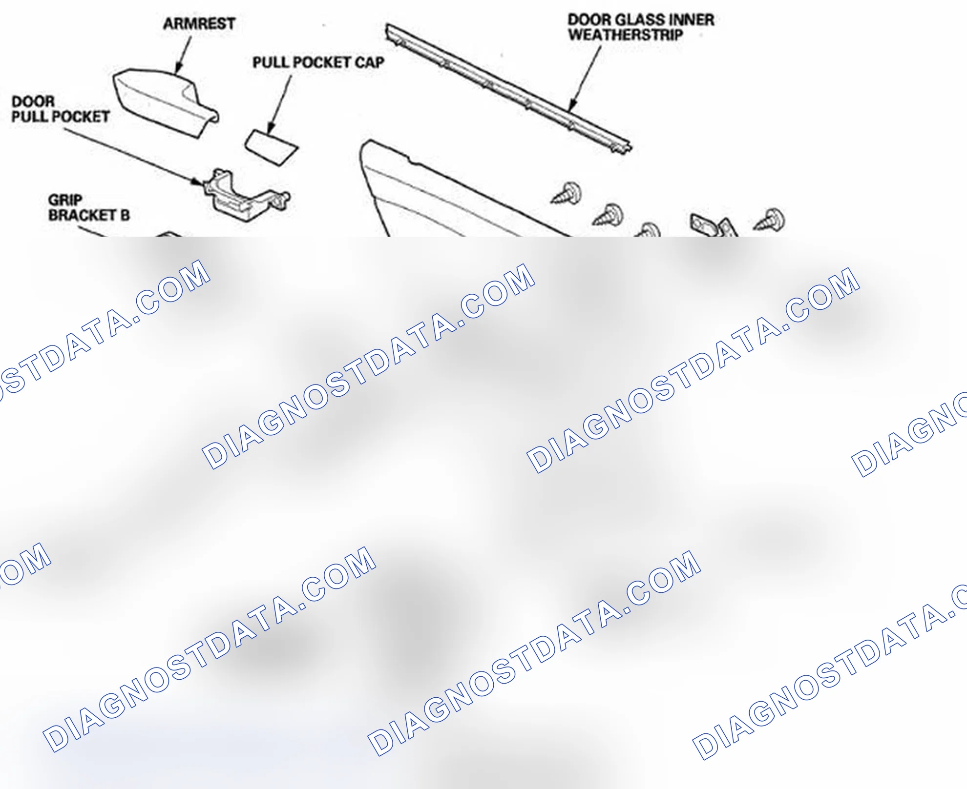 Scheme 231: Component Location Index - Rear Door - Sedan