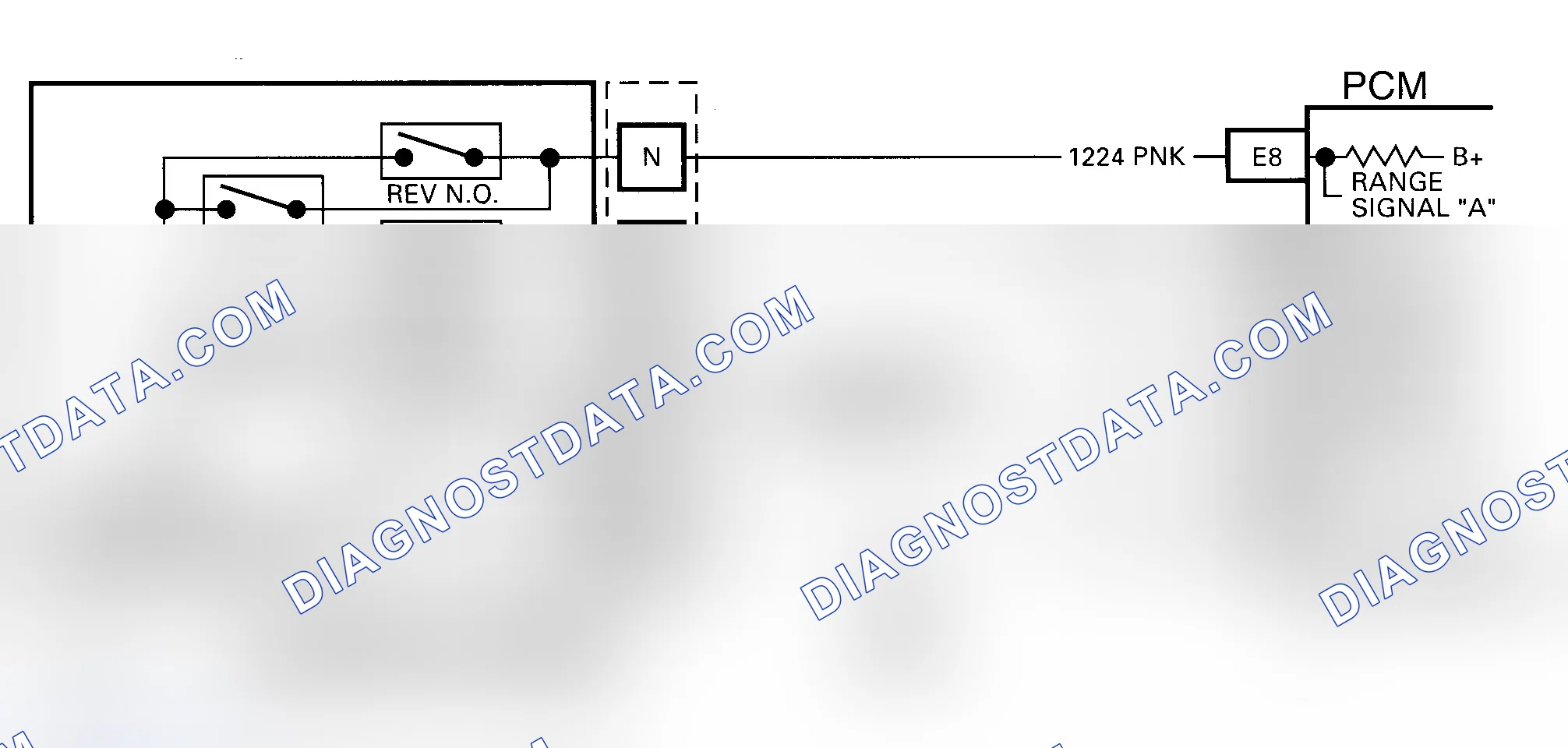 Scheme 143: DTC 28 Schematic (4L60-E) Transmission Range Pressure Switch Circuit Fault