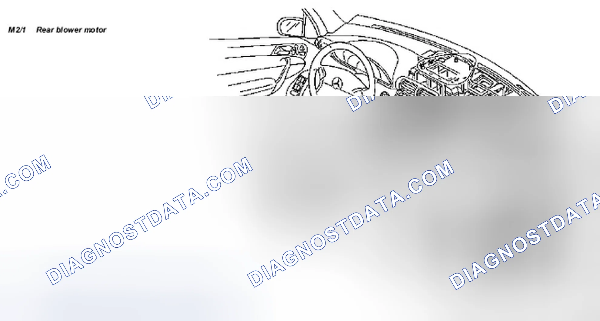 Scheme 4: Locating Rear Blower Motor