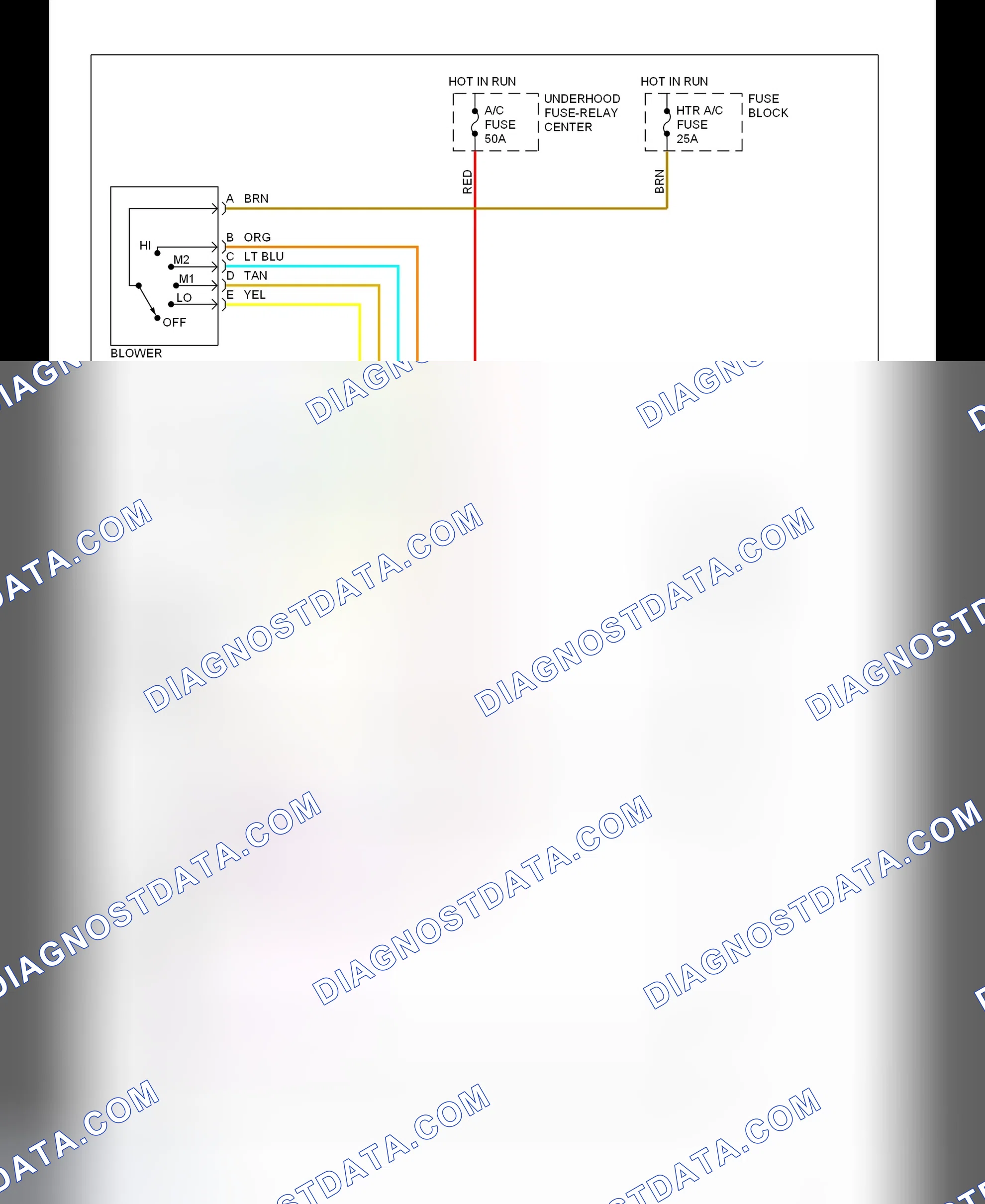 Fig. 5: Front Heater System Wiring Diagram