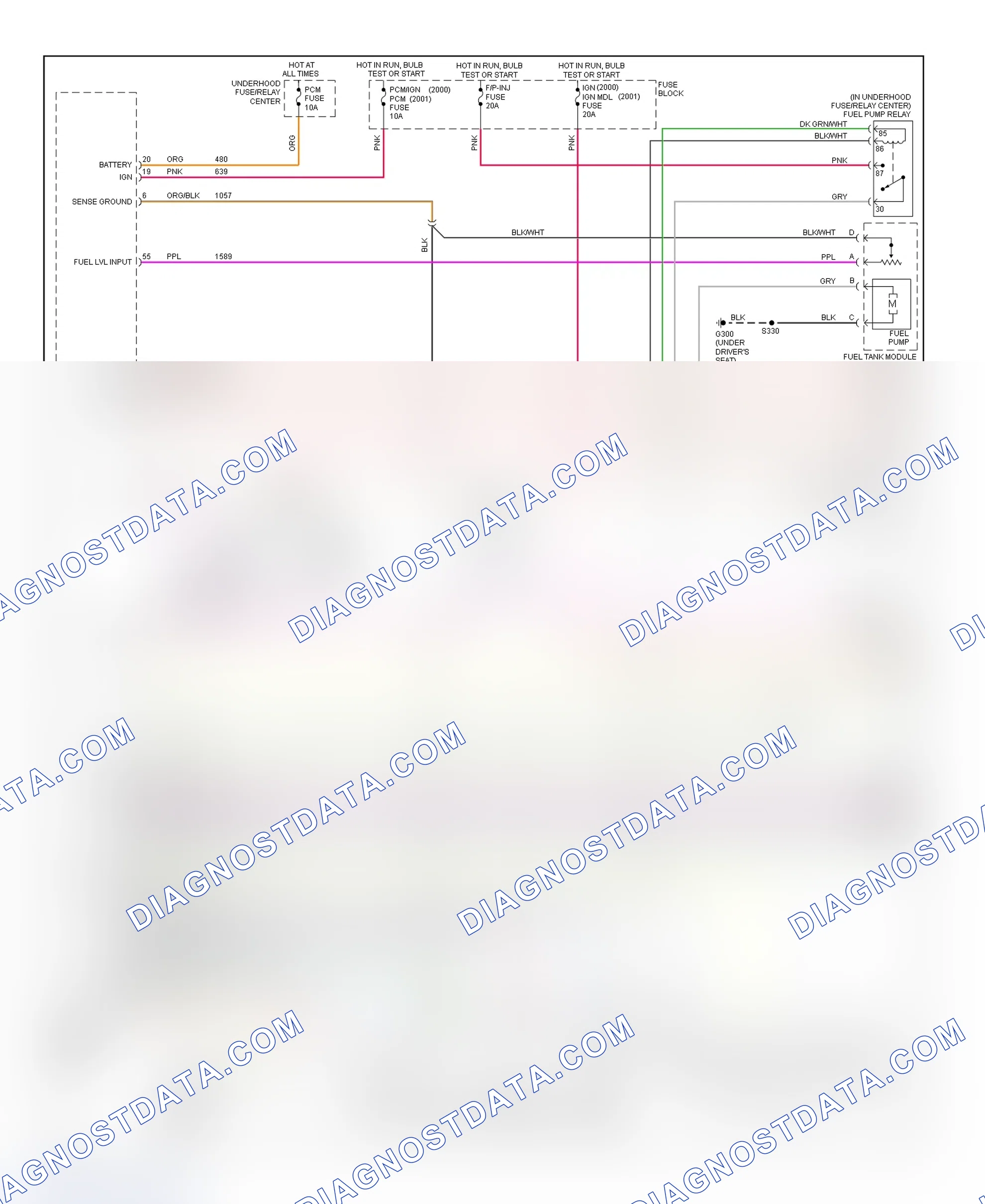 Scheme 40: PCM Wiring Diagram (Cavalier & Sunfire - 2.2L Gasoline - 1 Of 3)