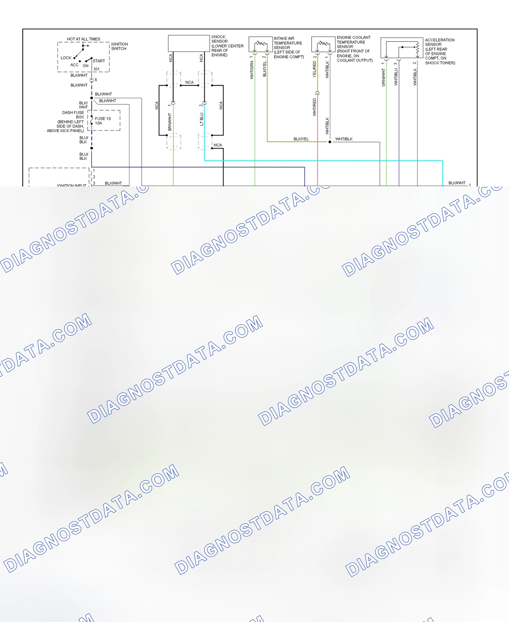 Scheme 15: Wiring Diagram (Accent 1.5L SOHC - 1 Of 3)