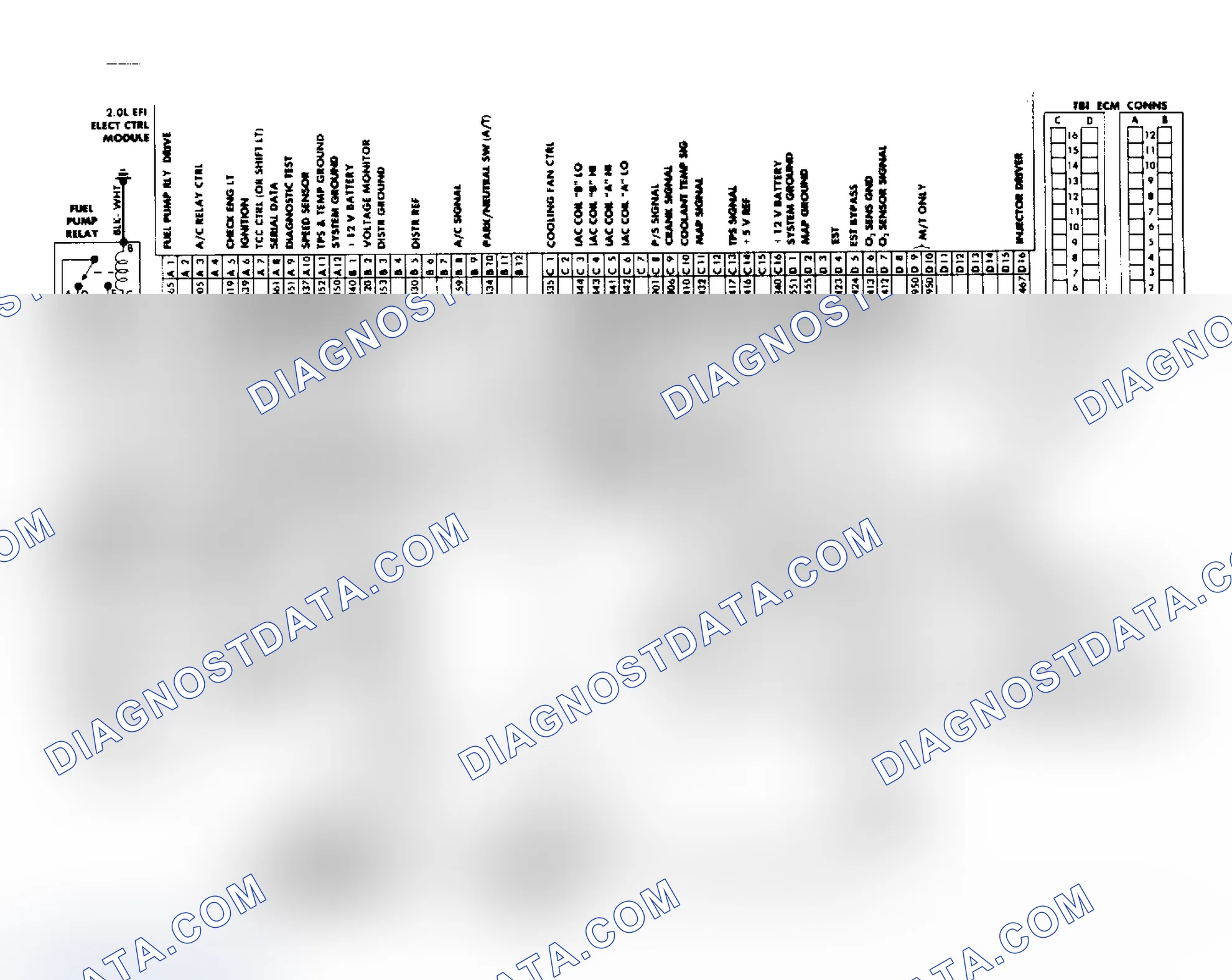 Scheme 29: 1.8L & 2.5L Throttle Body Fuel Injection Wiring Diagram