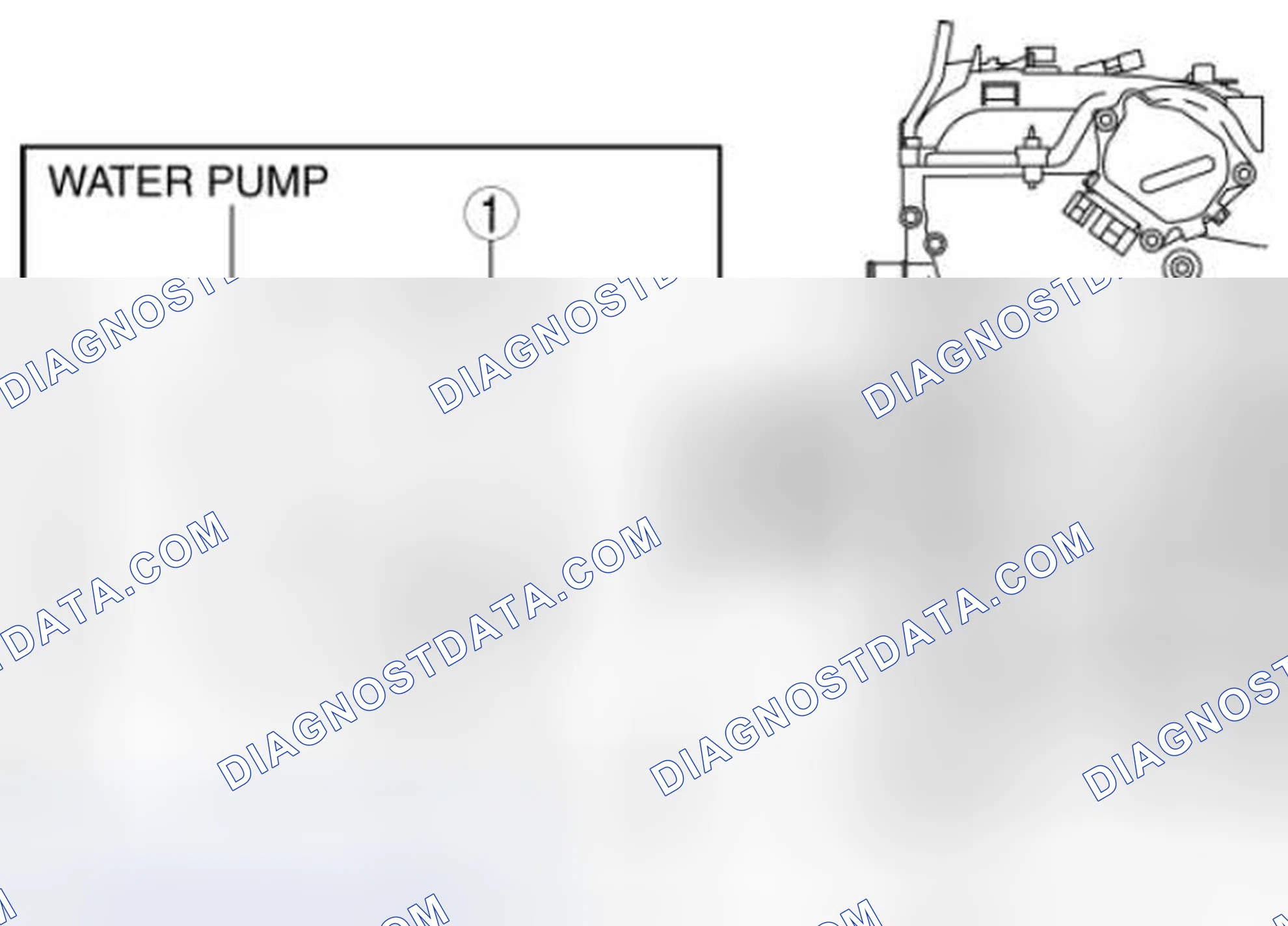 Scheme 58: Water Pump Component Installation Note