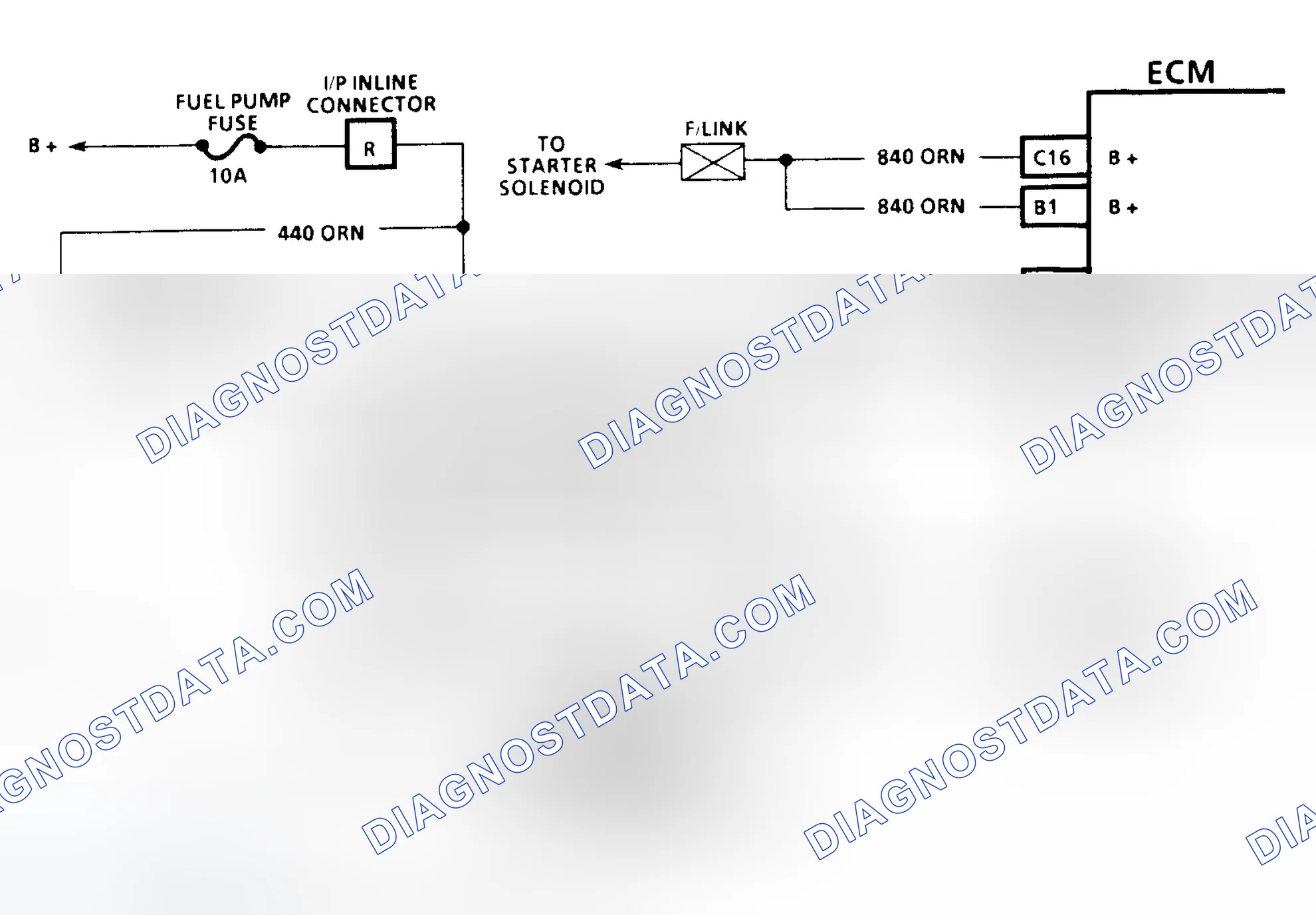 Scheme 142: Code 54 Schematic (3.1L) Fuel Pump Circuit