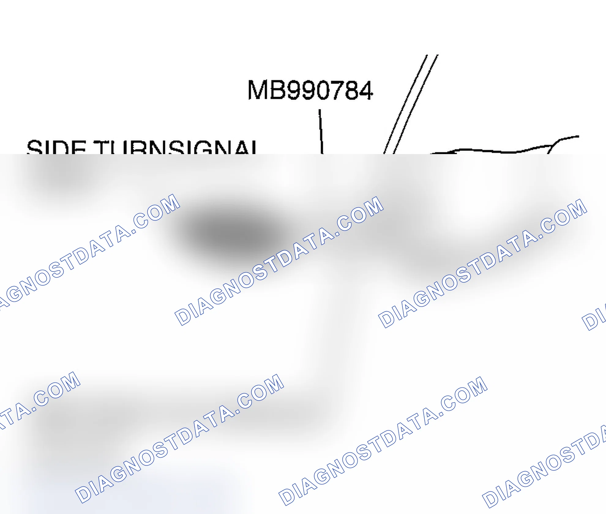 Scheme 103: << A>> SIDE TURN SIGNAL LIGHT REMOVAL