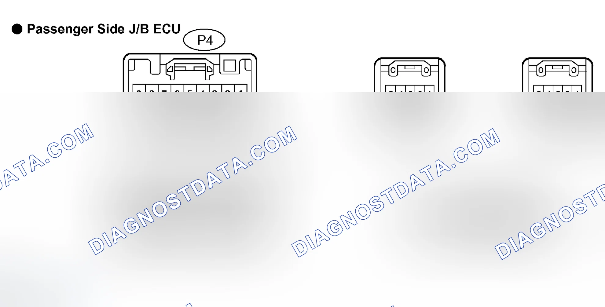 Scheme 36: Identifying Passenger Side J/B ECU Terminals