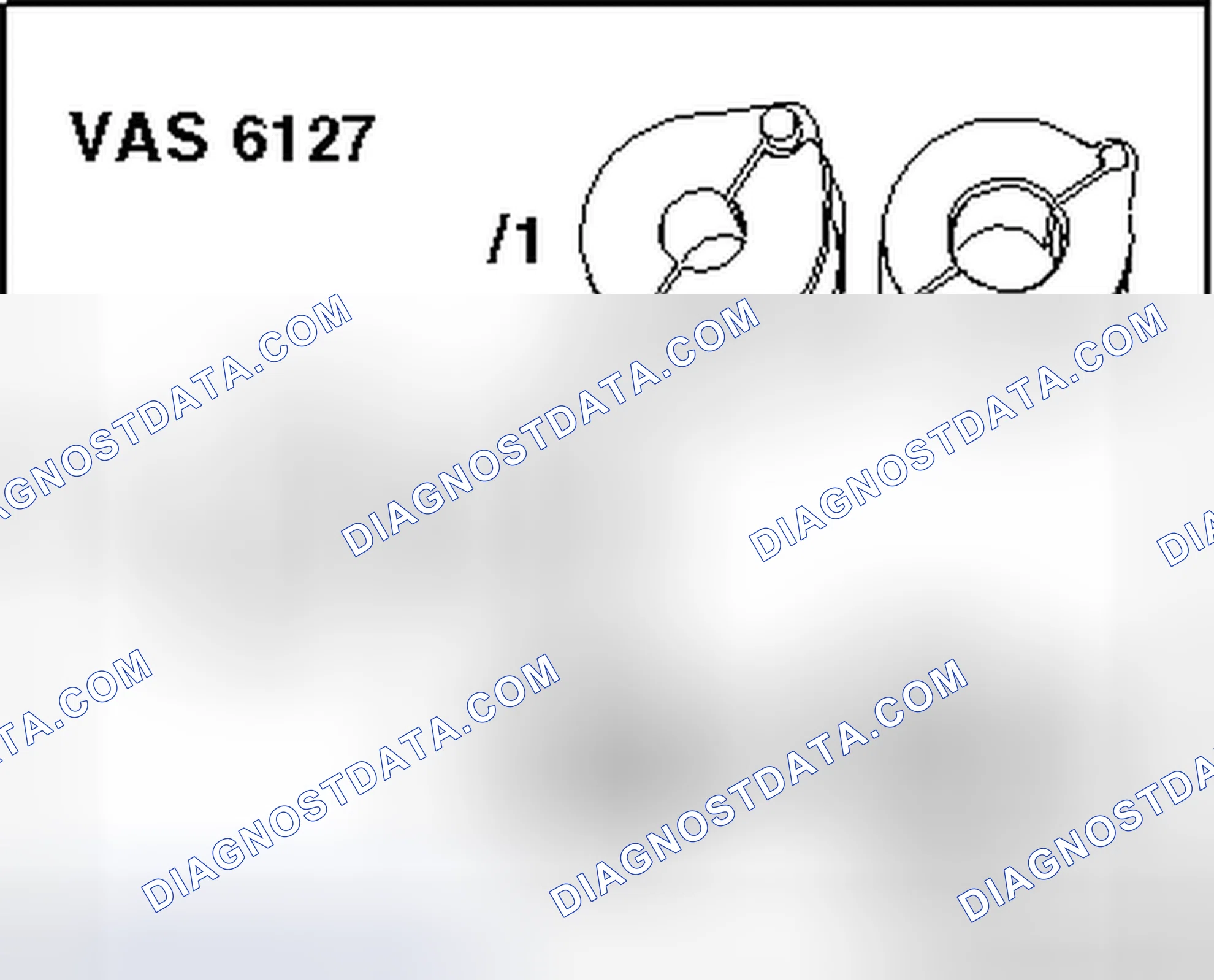 Scheme 57: THE RELEASE TOOLS VAS 6127 CASE CONSISTS OF THE RELEASE TOOL VAS 6127/1, RELEASE TOOL VAS 6127/2 AND