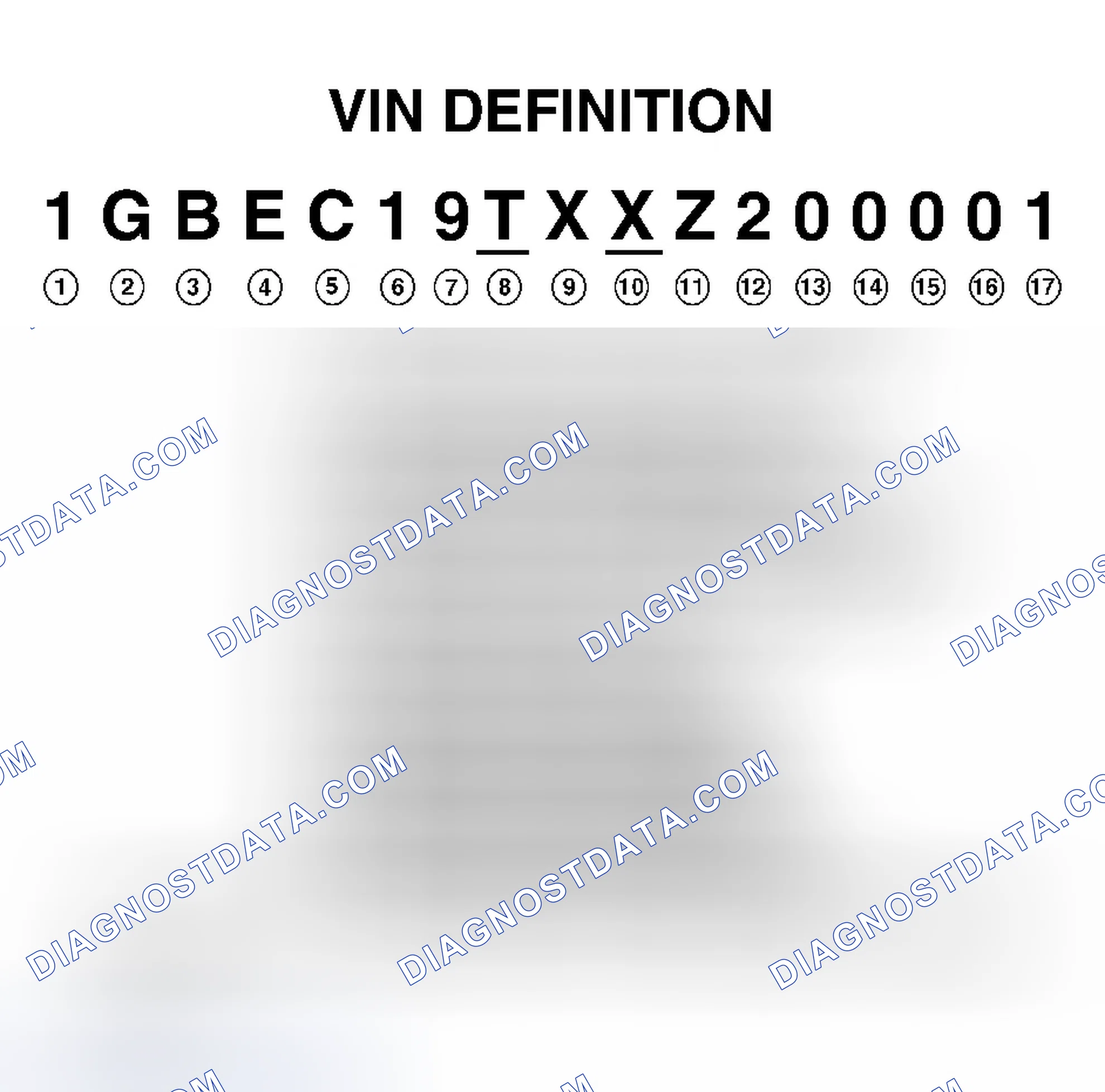 Scheme 1: VIN Character Position & Definition