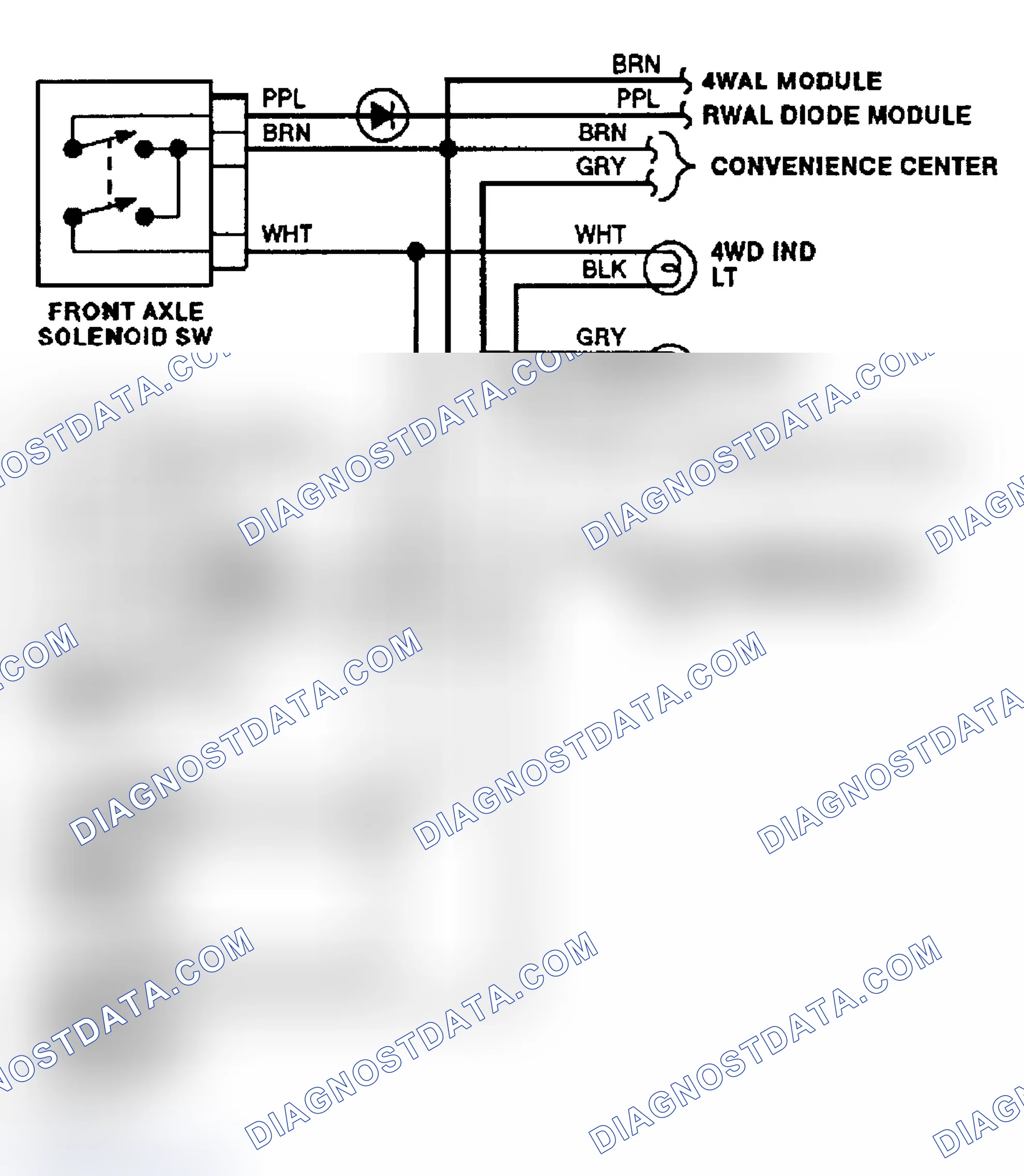 Scheme 6: Transfer Case Circuit (1992)