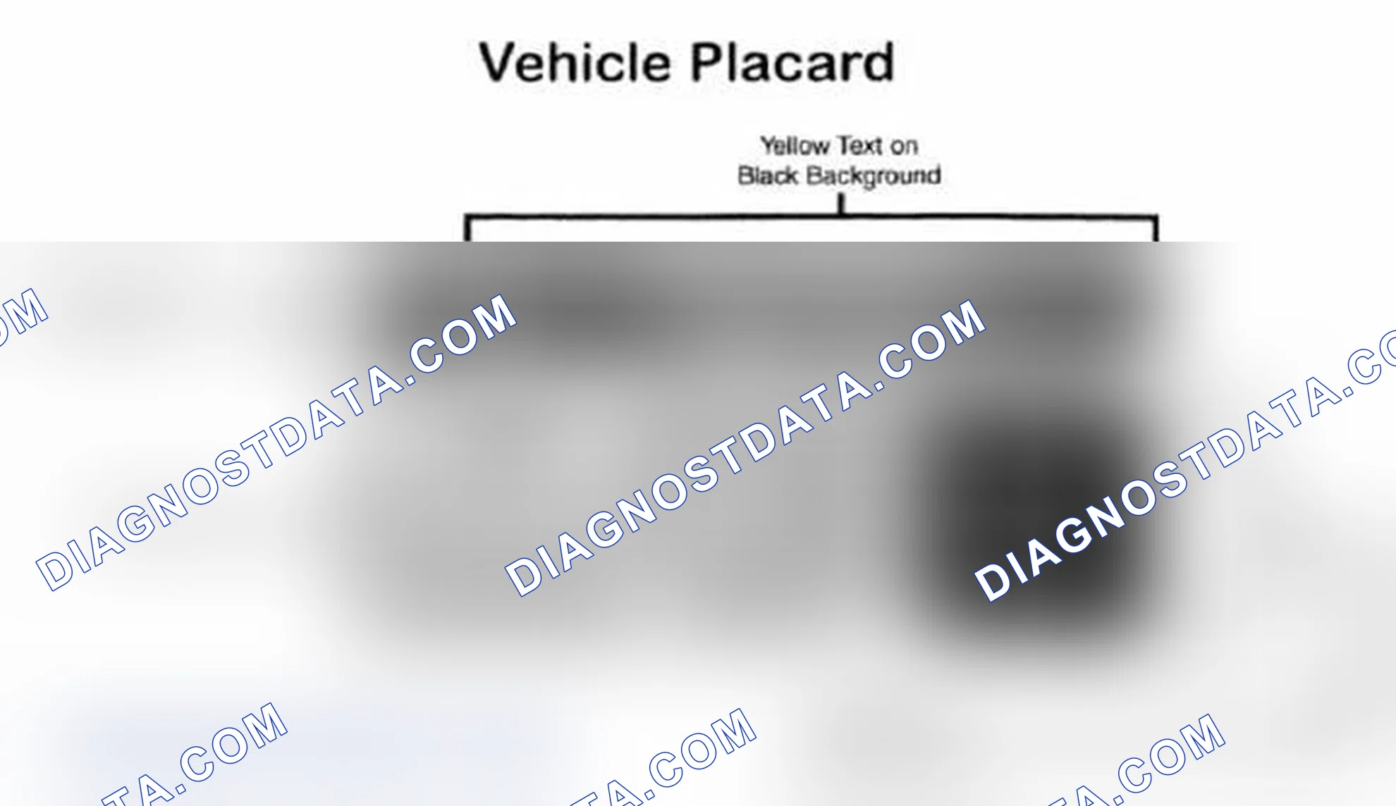 Scheme 28: Vehicle Tire Placard - Typical
