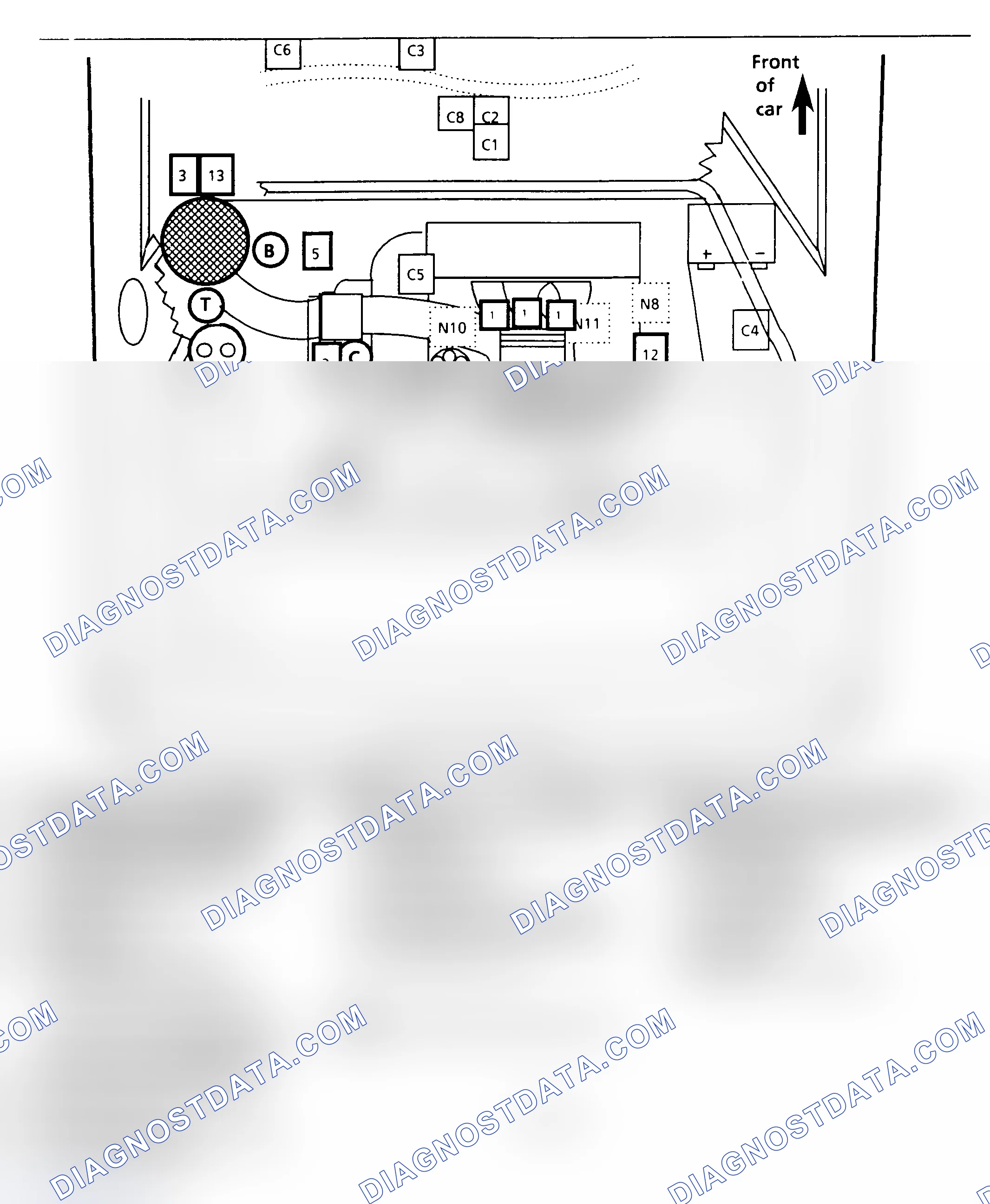 Scheme 595: 2.8L PFI Component Locations (P Body)