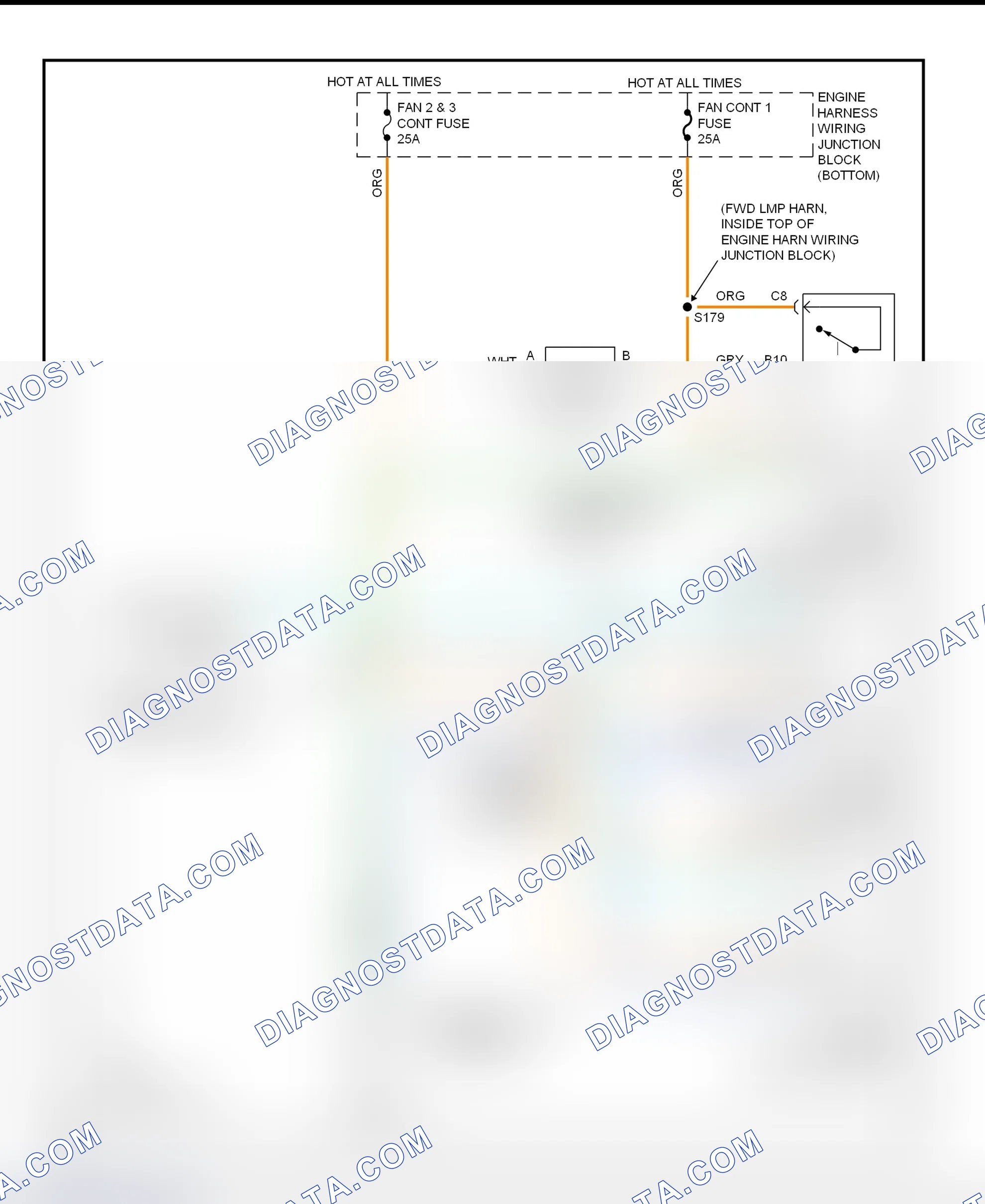 Scheme 11: Electric Cooling Fans Wiring Diagram (Impala & Monte Carlo)