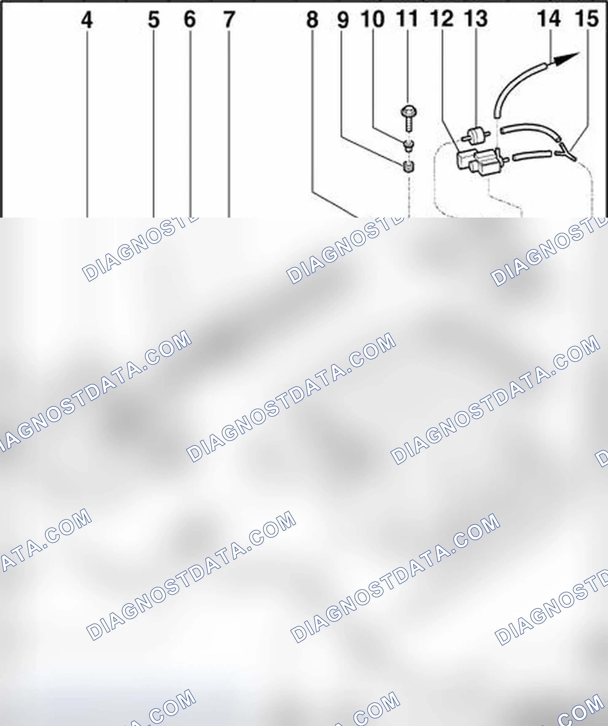 Scheme 733: Intake manifold change-over system components, removing and installing