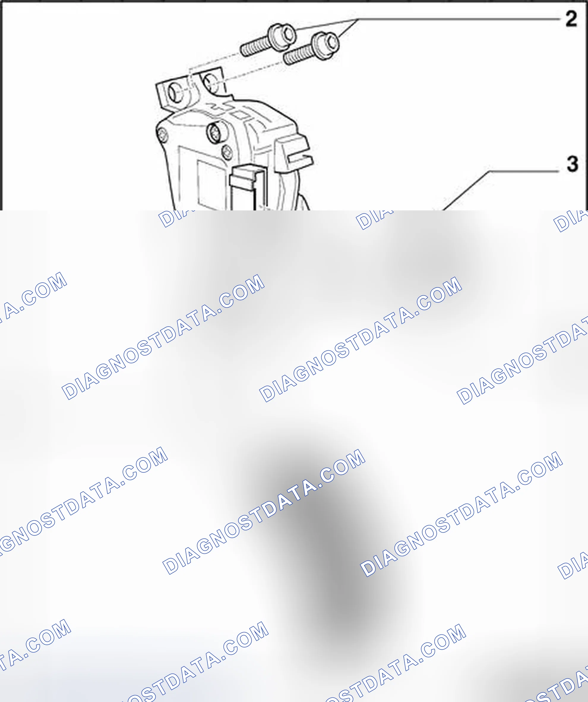Scheme 8: Accelerator pedal mechanism, assembly overview