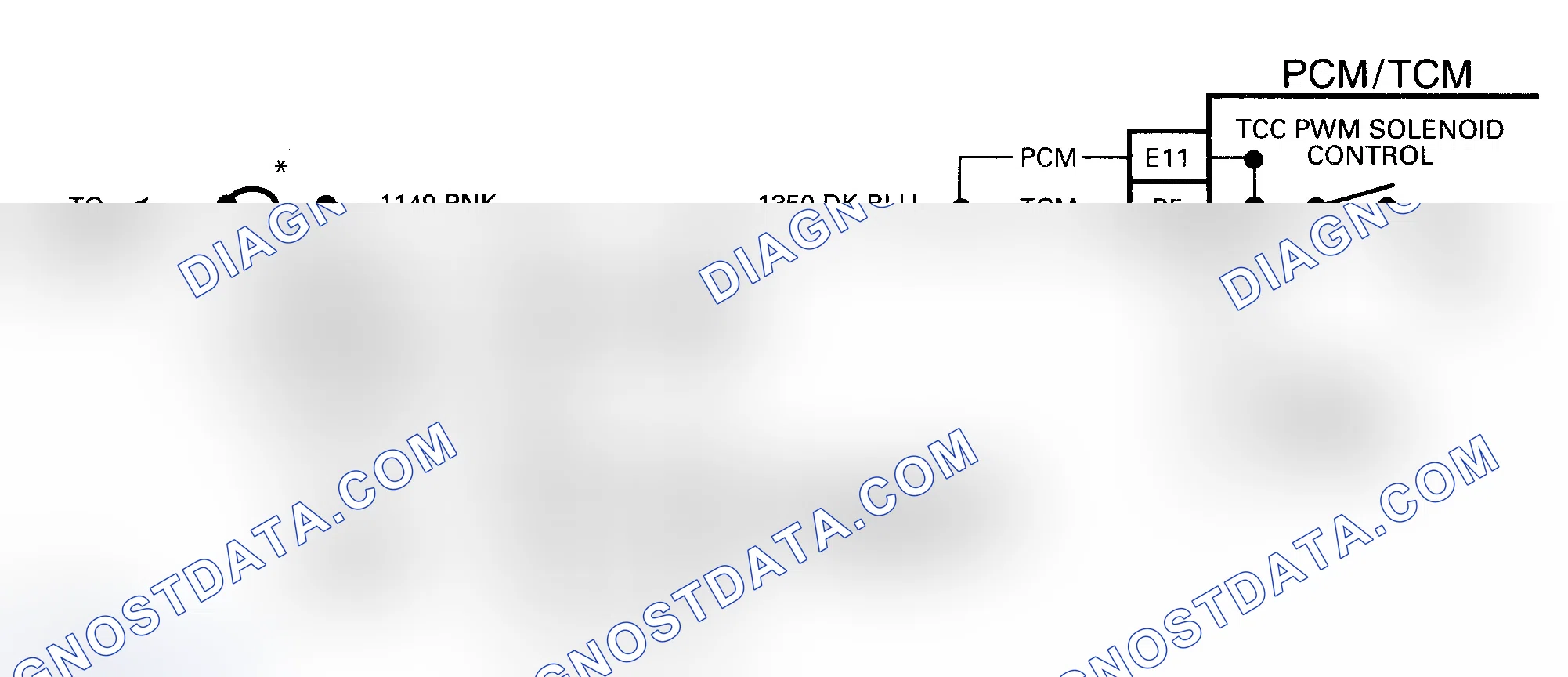 Scheme 204: DTC 83 Schematic (4L80-E) TCC PWM Solenoid Circuit Fault