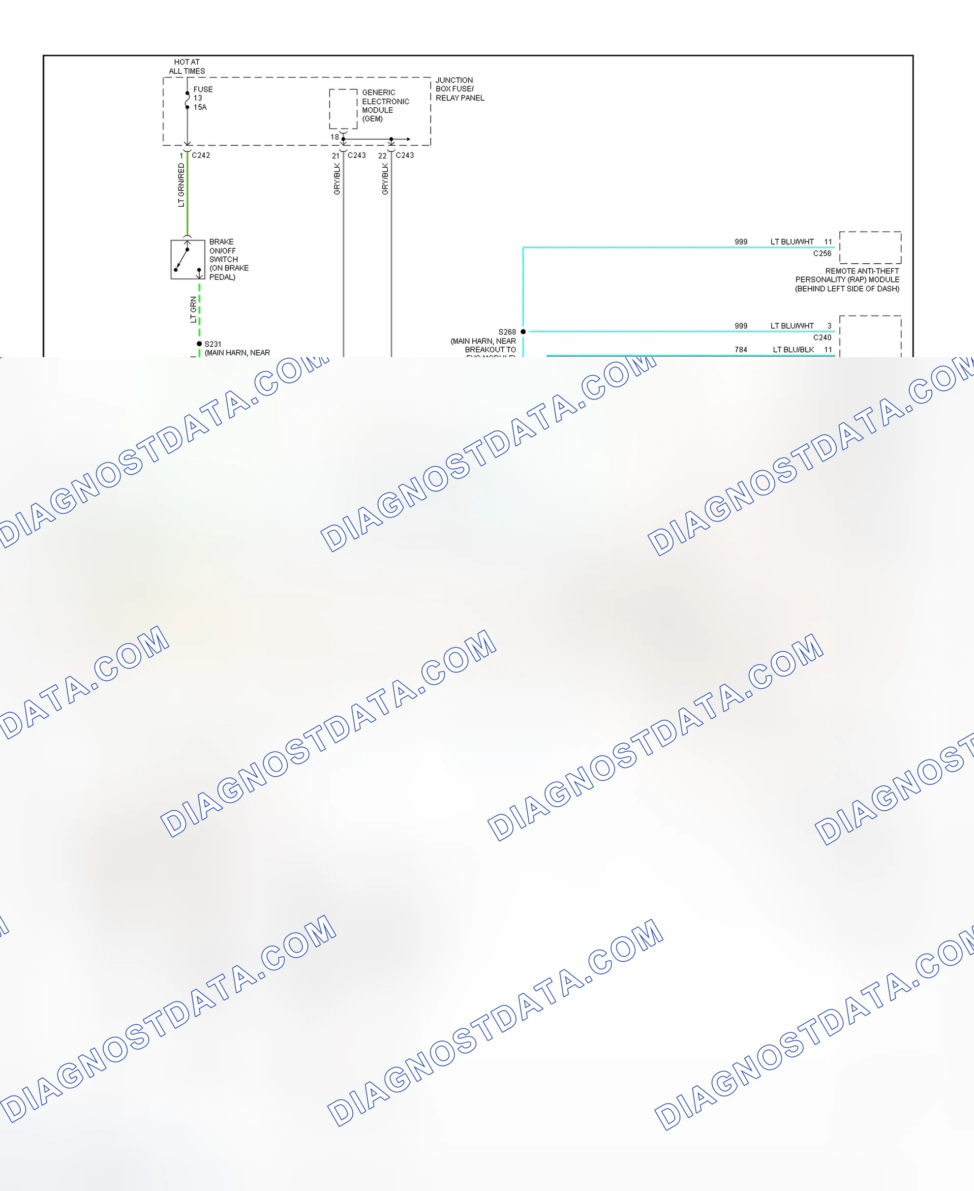 Fig. 6: Electronic Suspension Wiring Diagram (1998 Expedition & Navigator - 2 Of 2)