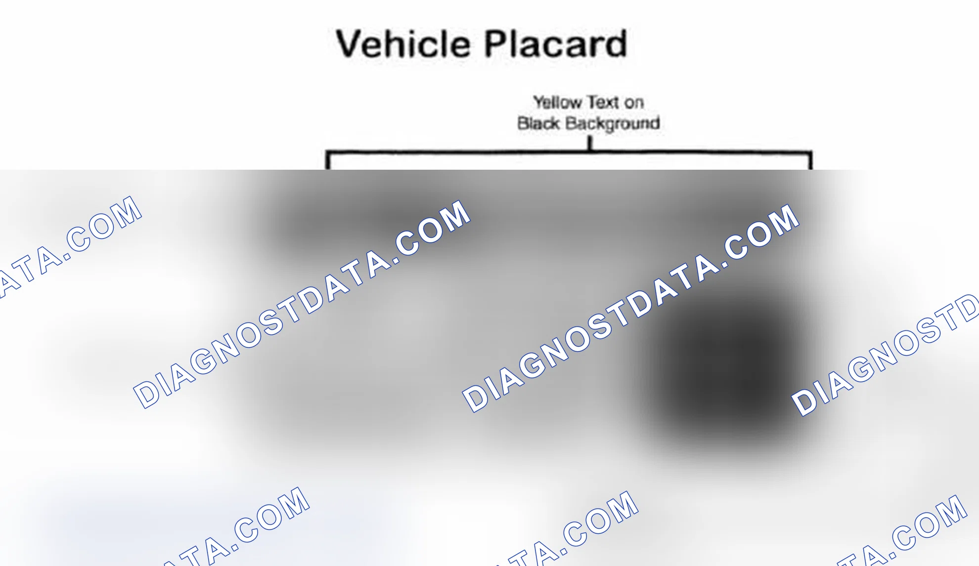 Scheme 28: Vehicle Tire Placard - Typical
