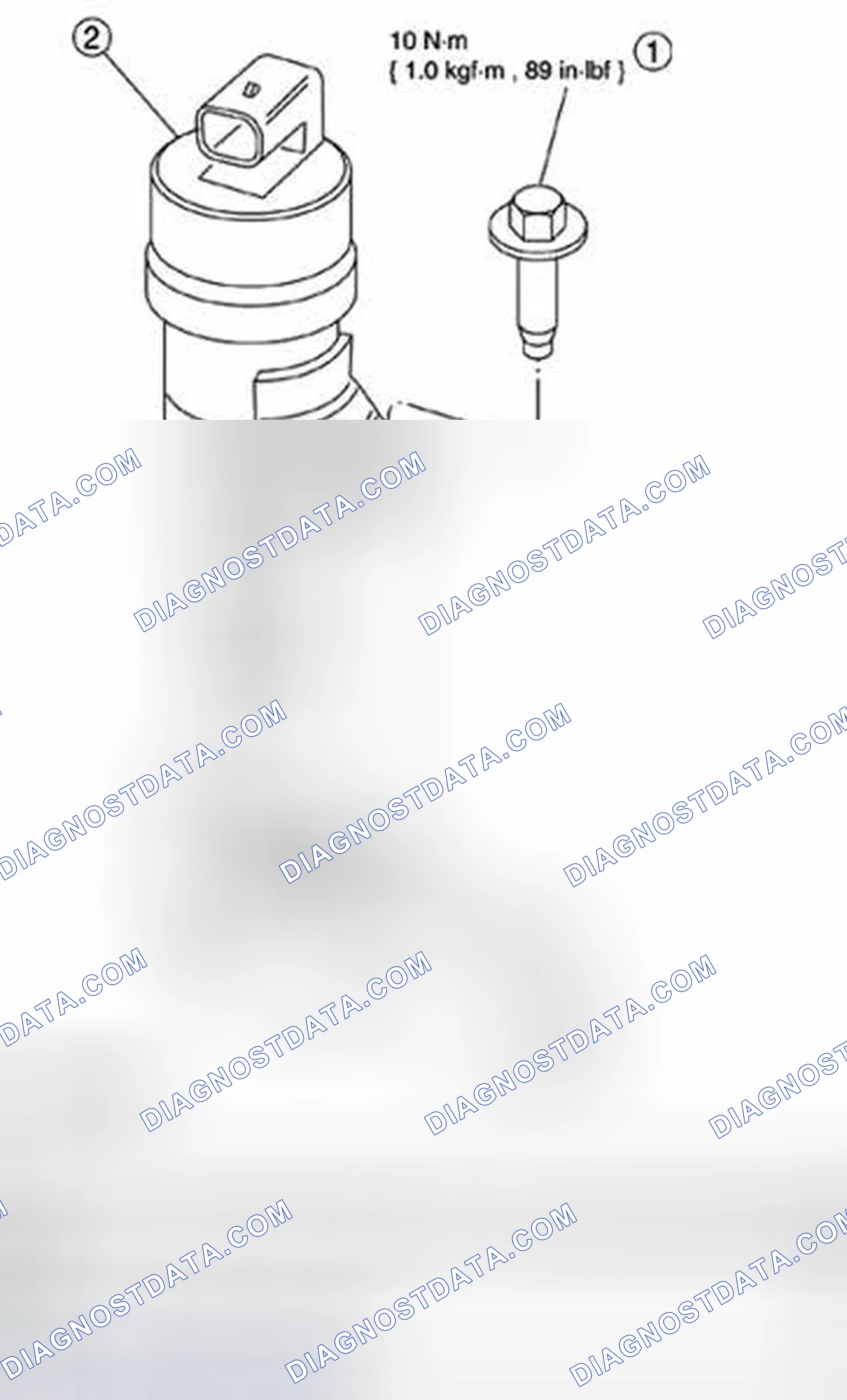 Scheme 63: VARIABLE CAMSHAFT TIMING (VCT) OIL CONTROL SOLENOID - 2.5L REMOVAL/INSTALLATION