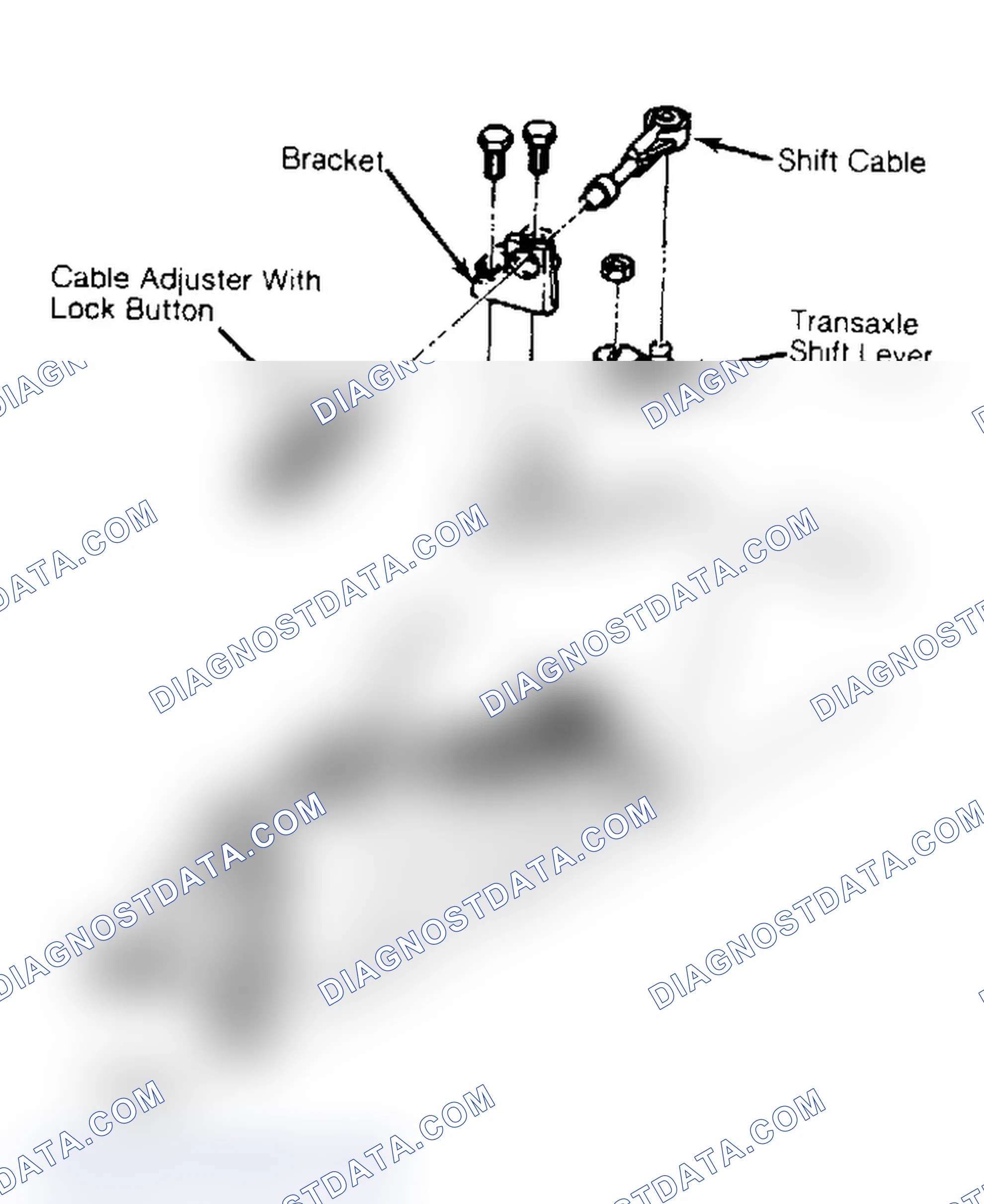 Scheme 349: FWD Floor Shift Cable (Self-Adjusting Type)