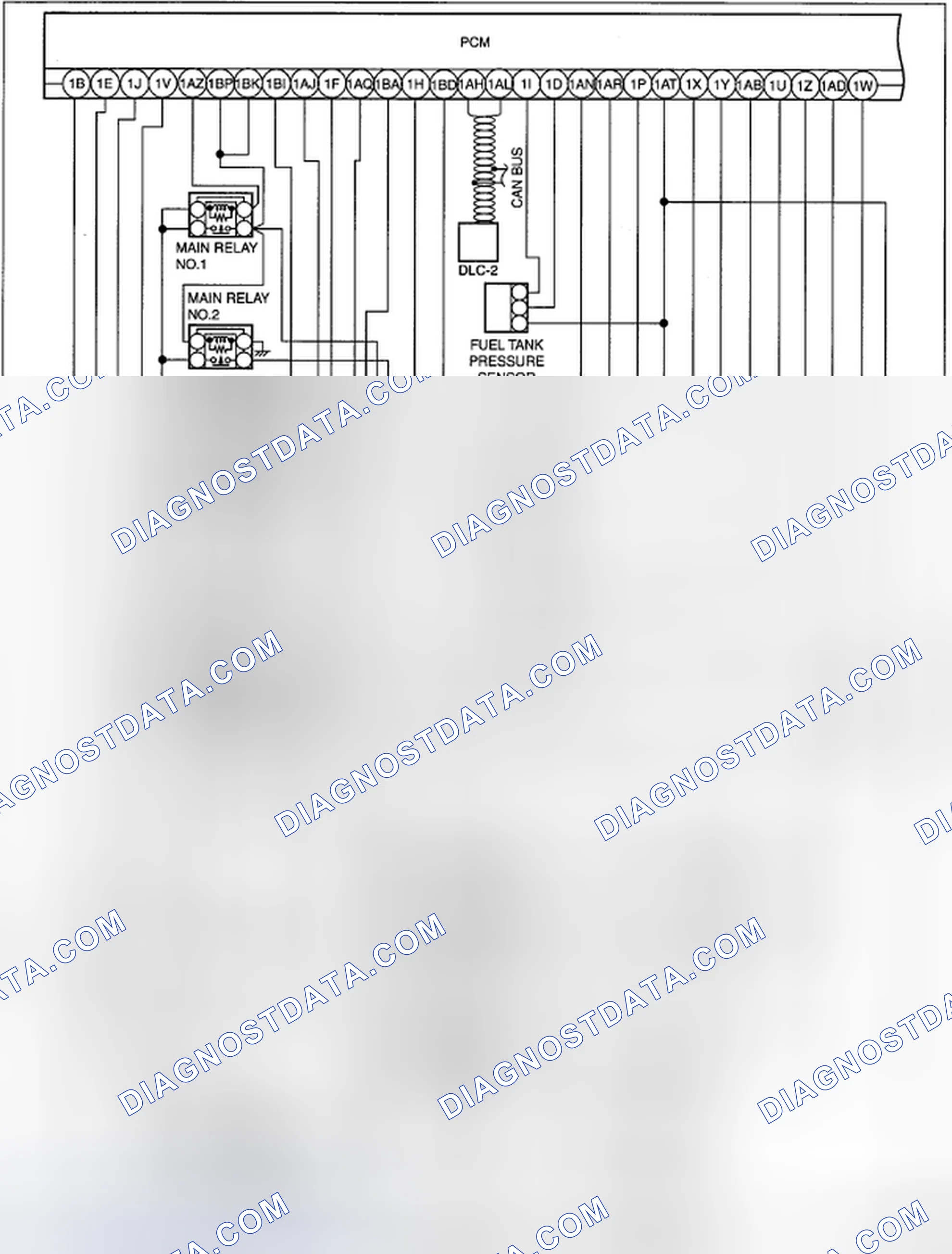 Scheme 1: ENGINE CONTROL SYSTEM SYMPTOM TROUBLESHOOTING WIRING DIAGRAM [MZI-3.7]