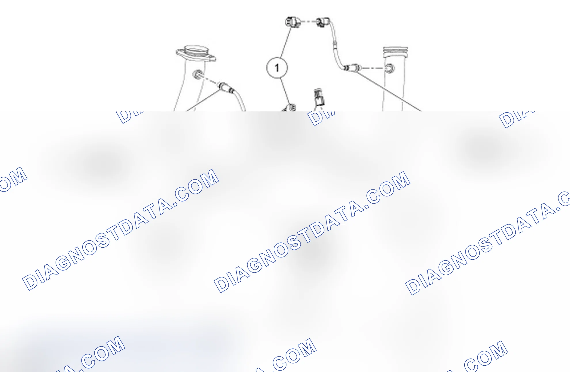 Scheme 14: Heated Oxygen Sensor (HO2S) and Catalyst Monitor Sensor - Exploded View, 4.6L (2V) and 5.4L (3V)