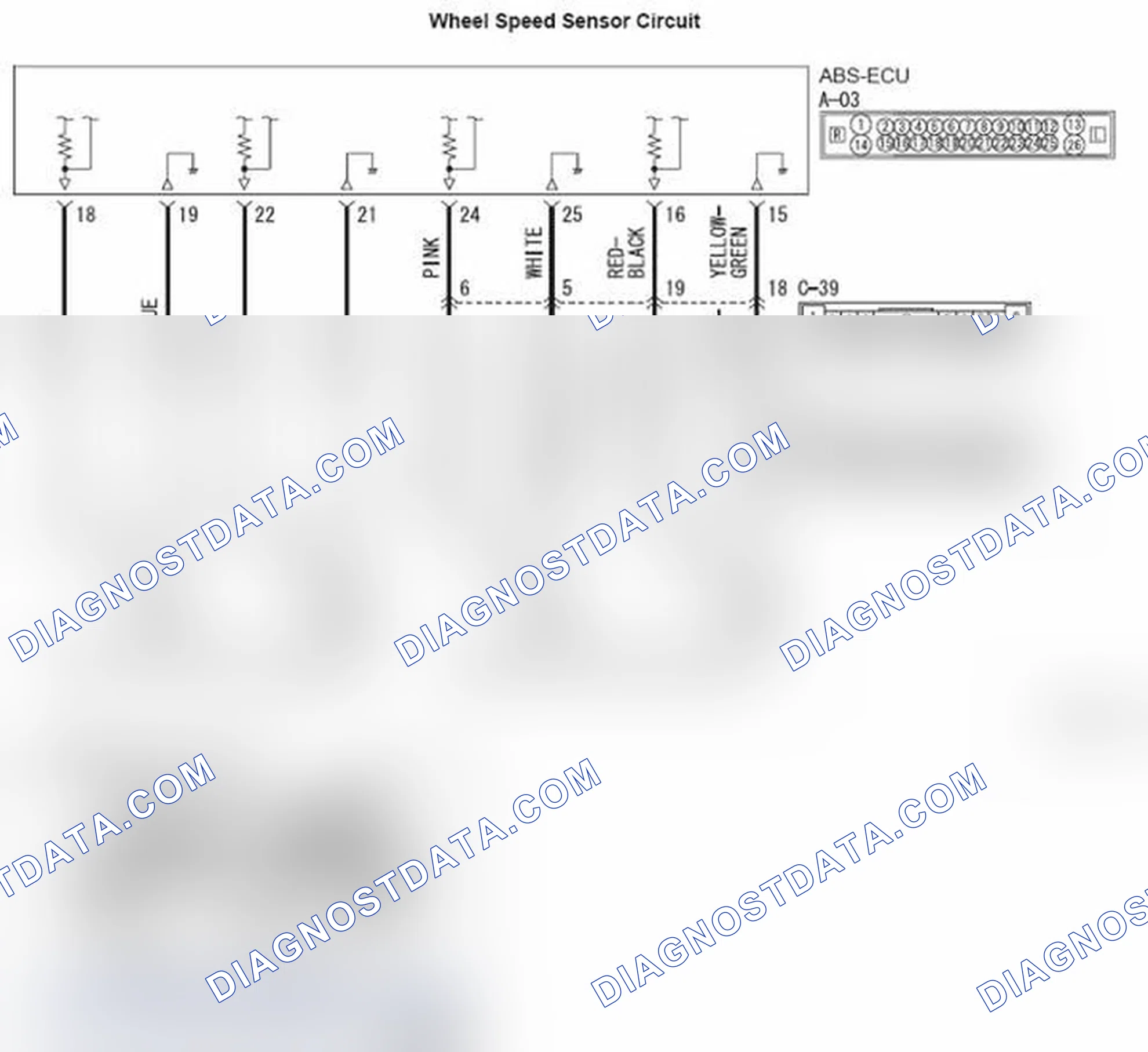 Scheme 89: DTC C1011: Abnormality in FL wheel speed sensor signal