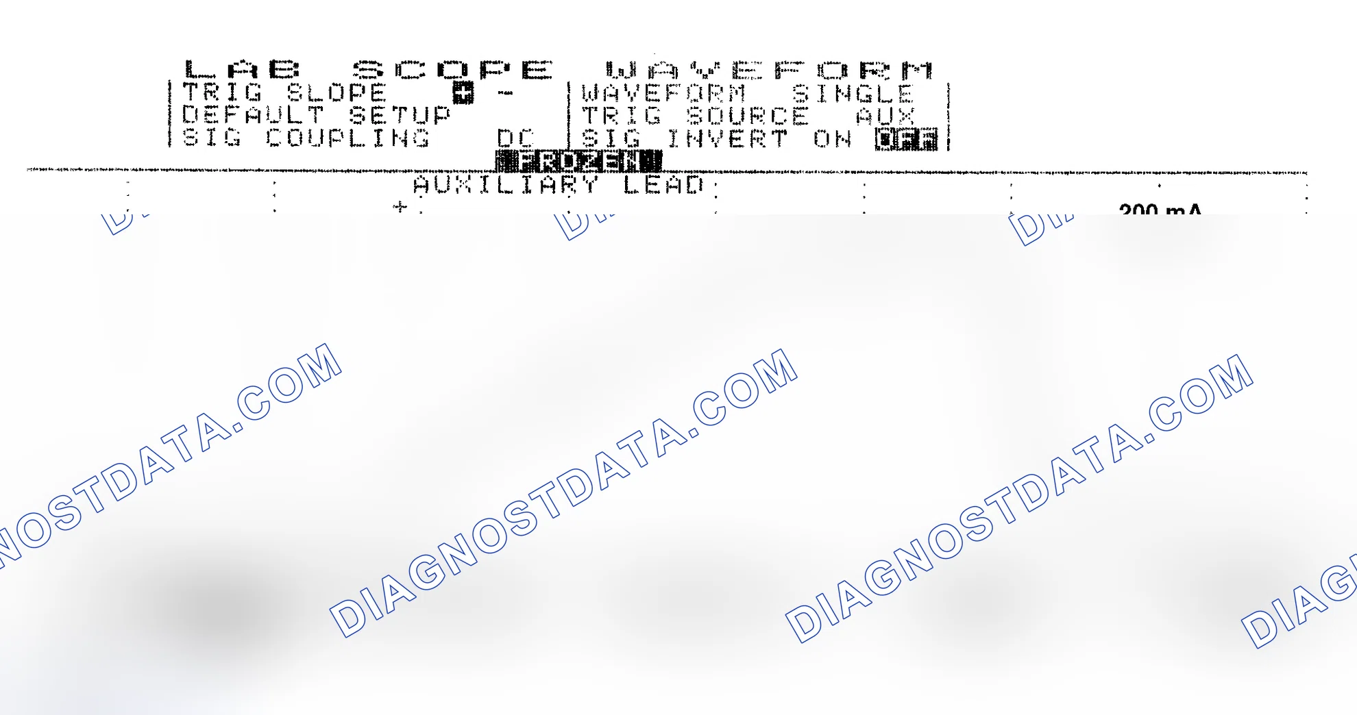Scheme 13: Single Injector w/Normal Current Flow - Current Pattern