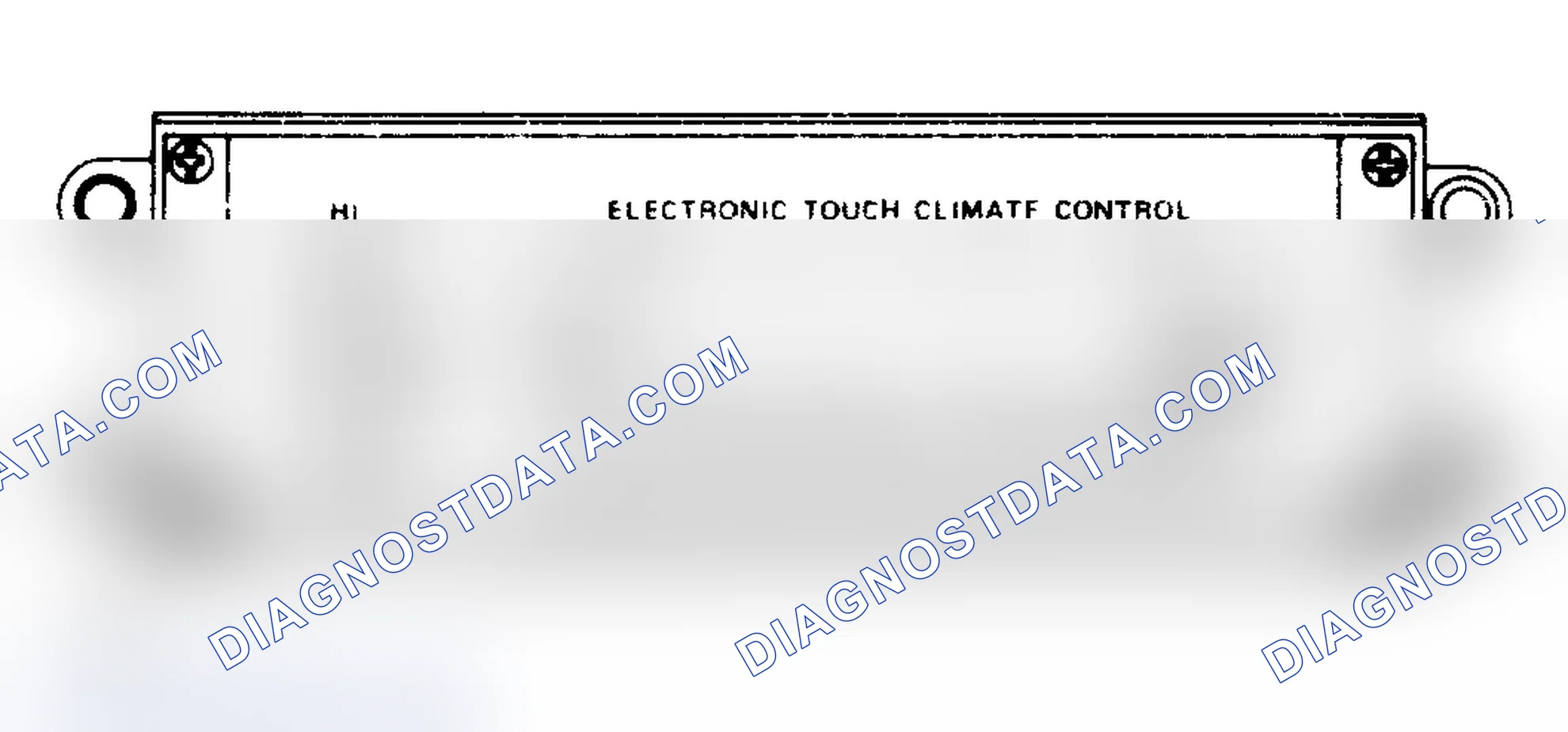 Scheme 1: Electronic Touch Climate Control Panel (This control panel used on Electra, LeSabre, Regal and Riviera.)