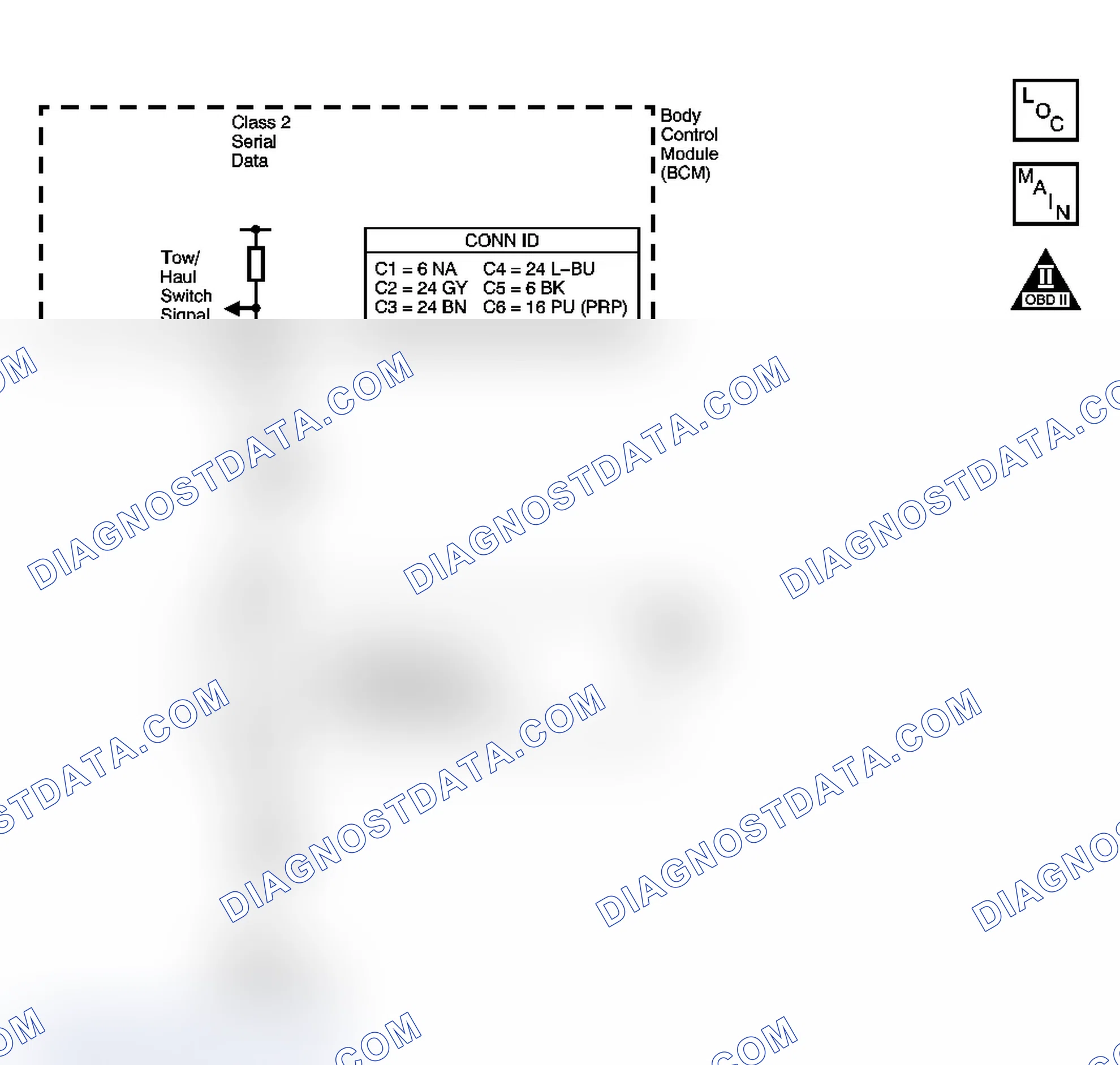 Scheme 182: Tow/Haul Switch/Indicator Always On or Inoperative