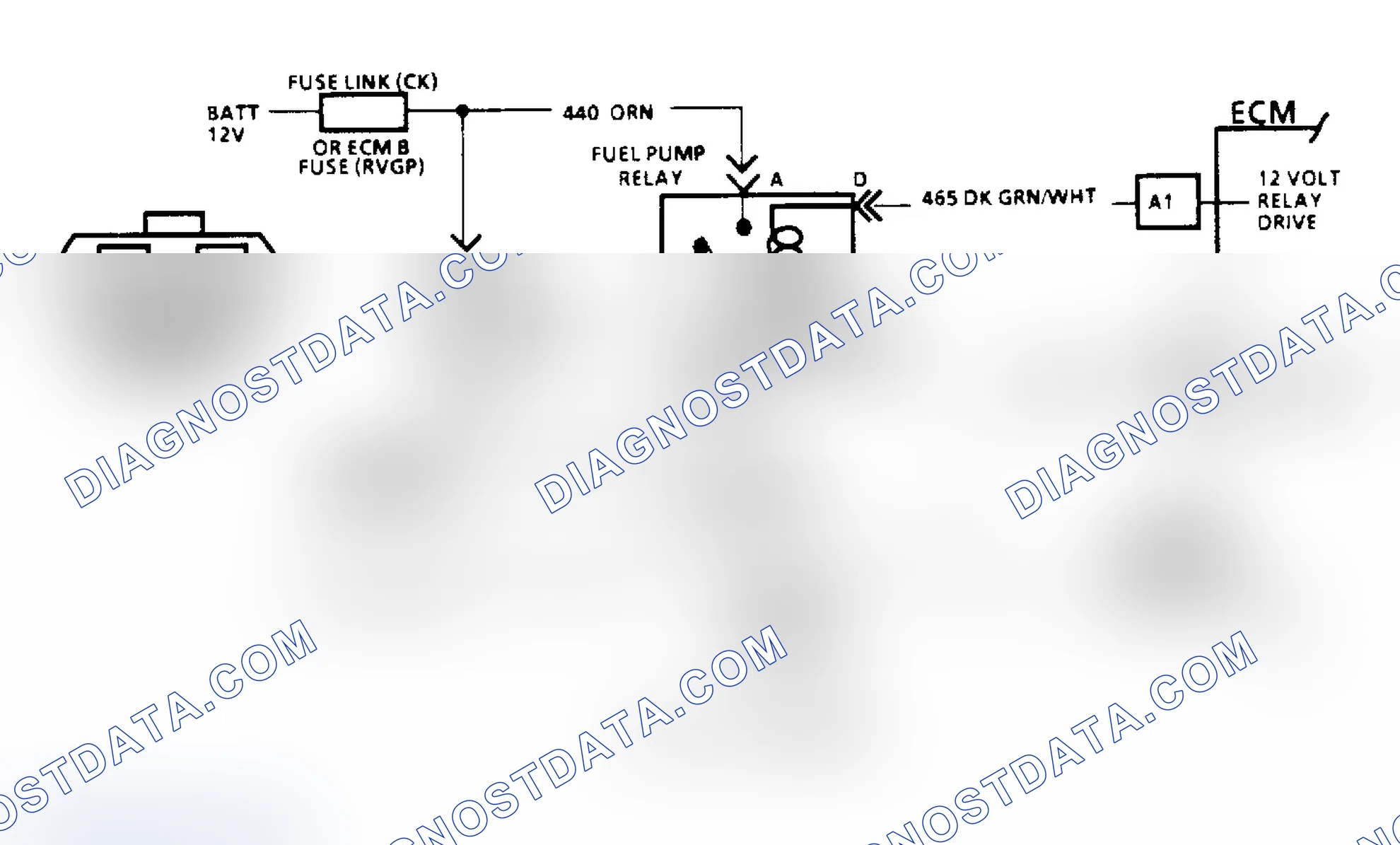 Scheme 86: Code 54, Fuel Pump Schematic (All Others)