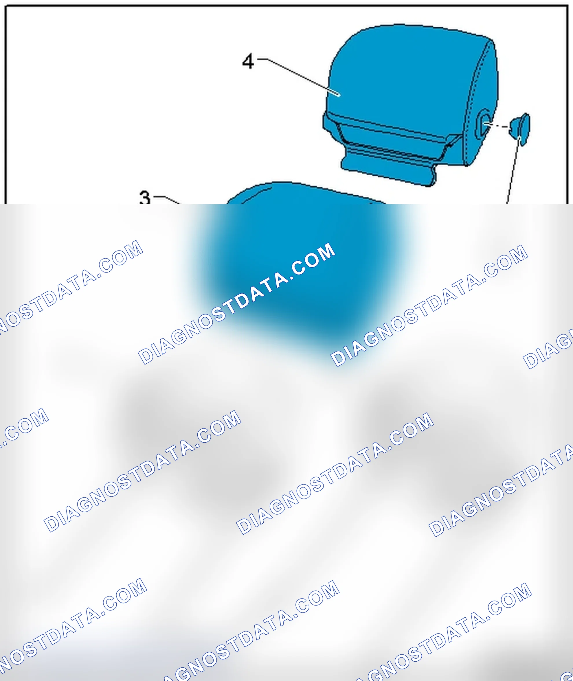 Scheme 368: HEADREST COVER AND PADDING OVERVIEW
