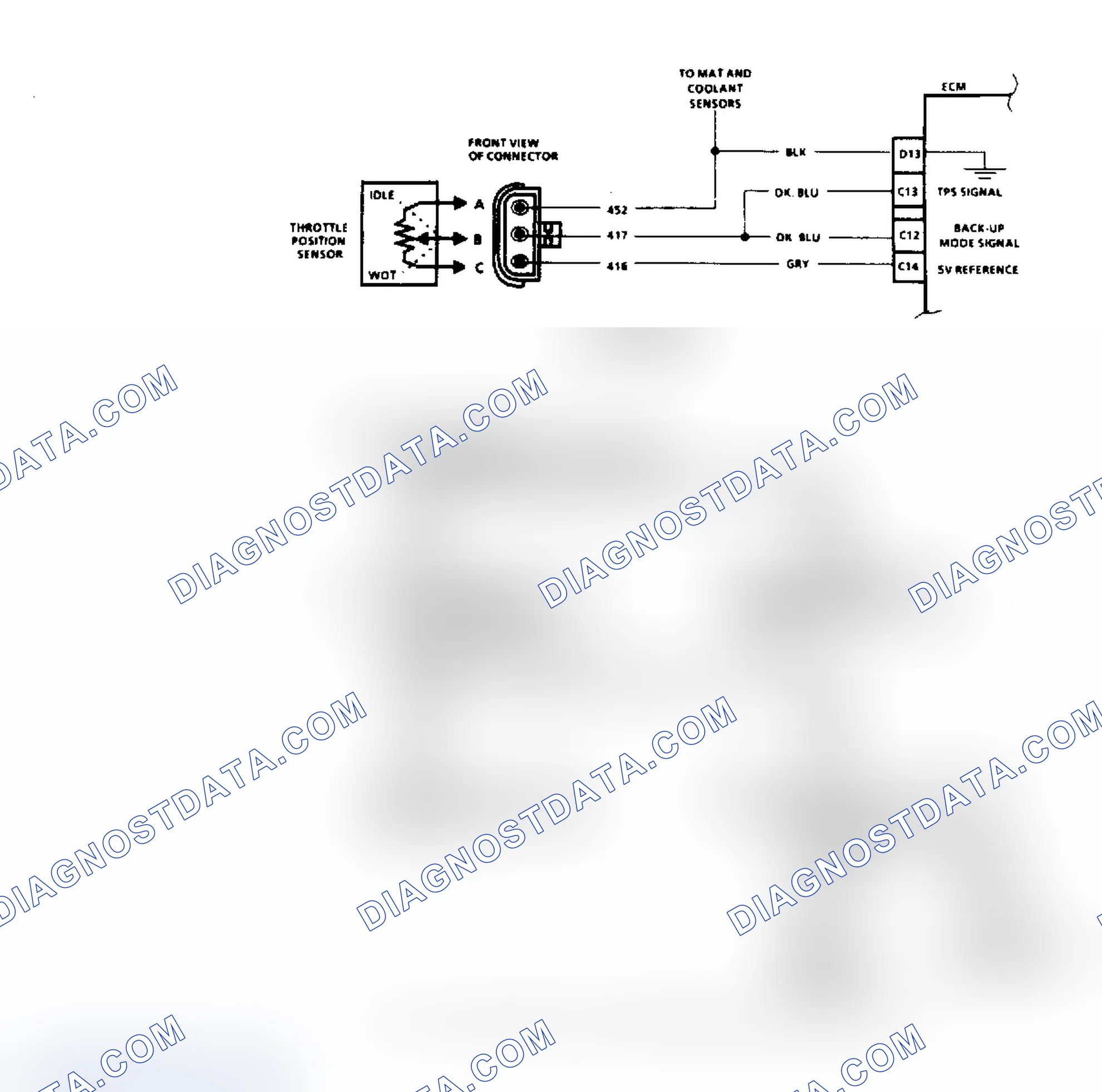 Scheme 385: Code 21 Flow Chart - 2.8L "F" Body TPS Signal Voltage High