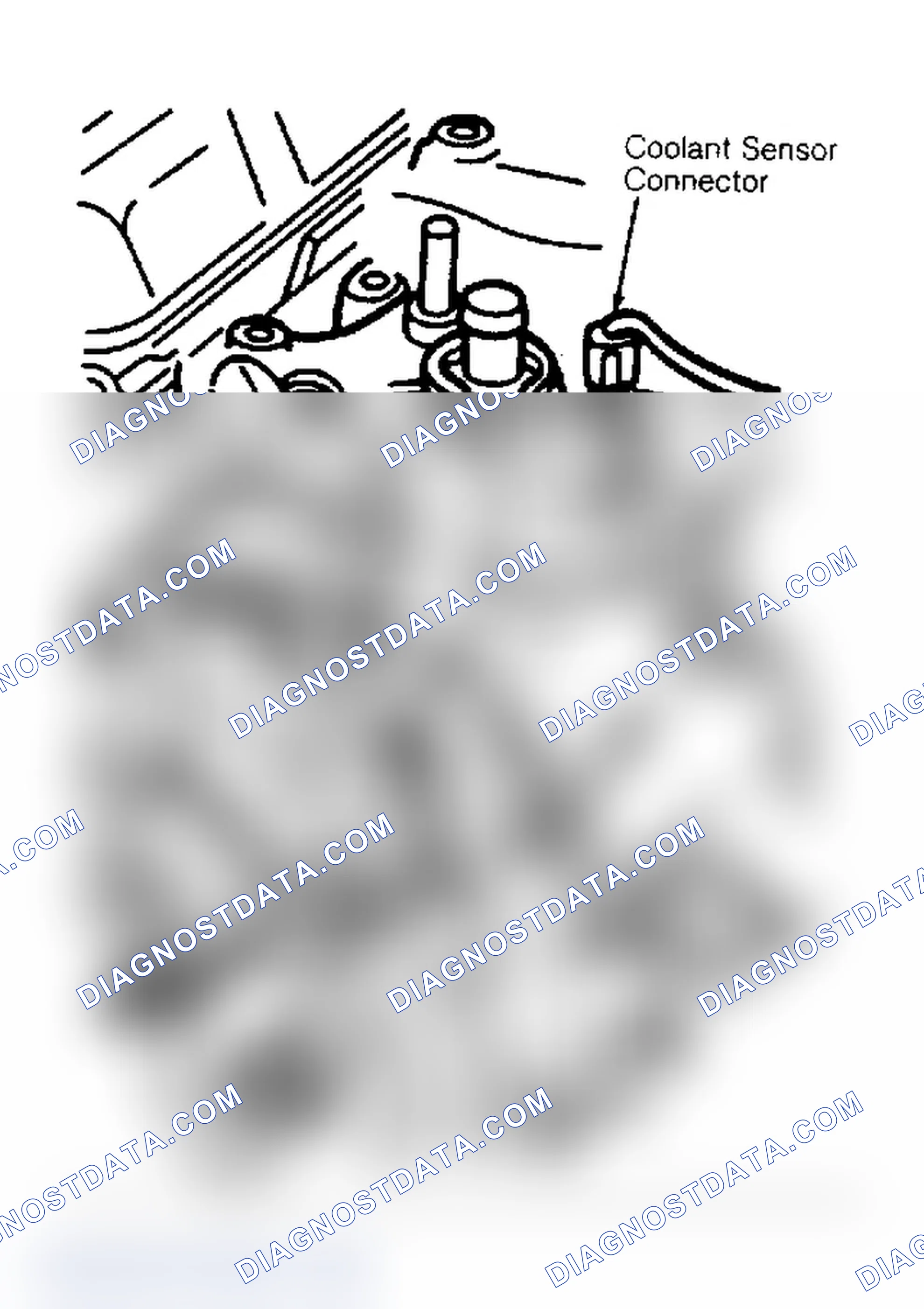 Scheme 308: DR15 (2 of 2) - Location Of Coolant Sensor Connector